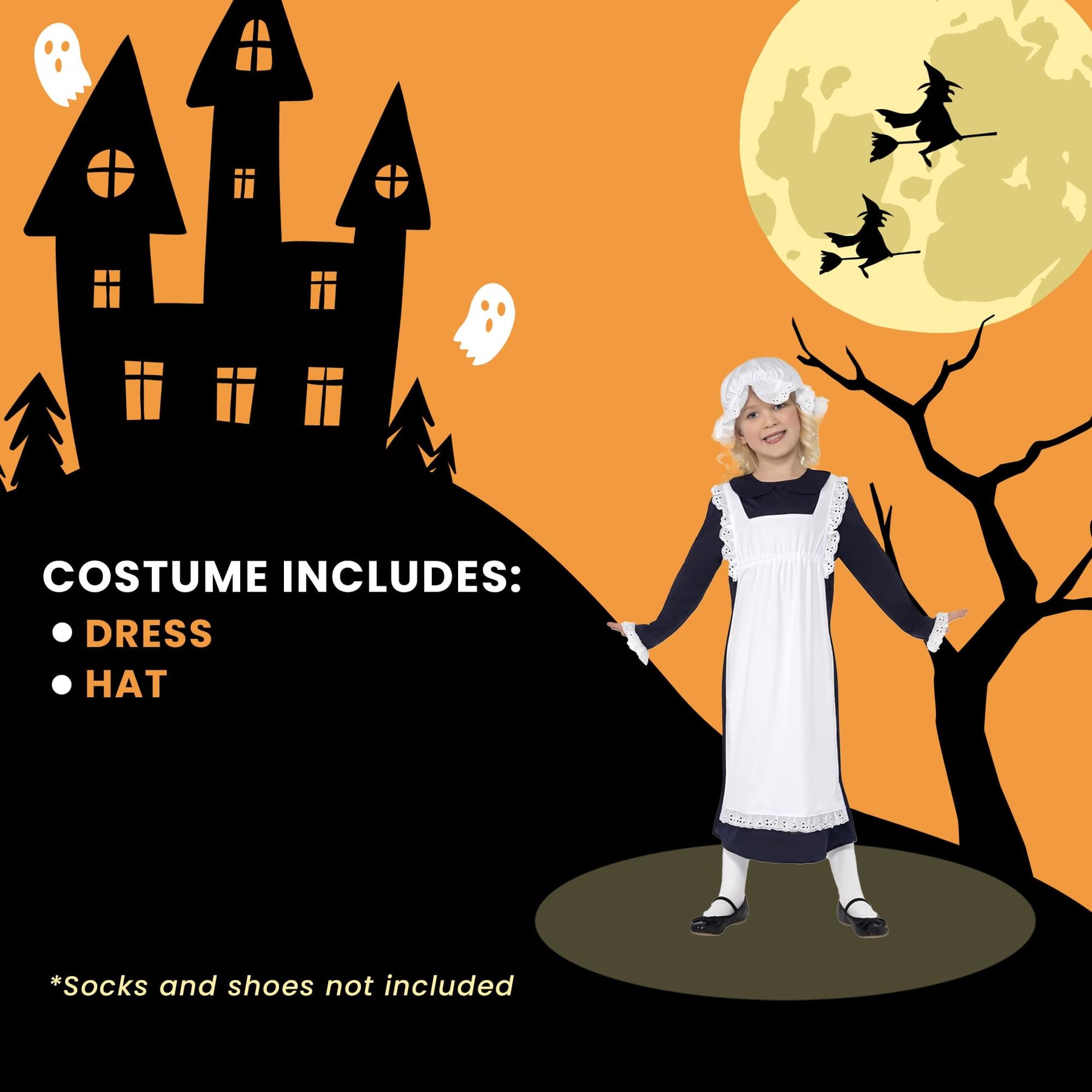 Victorian Poor Girl Maid Child Costume