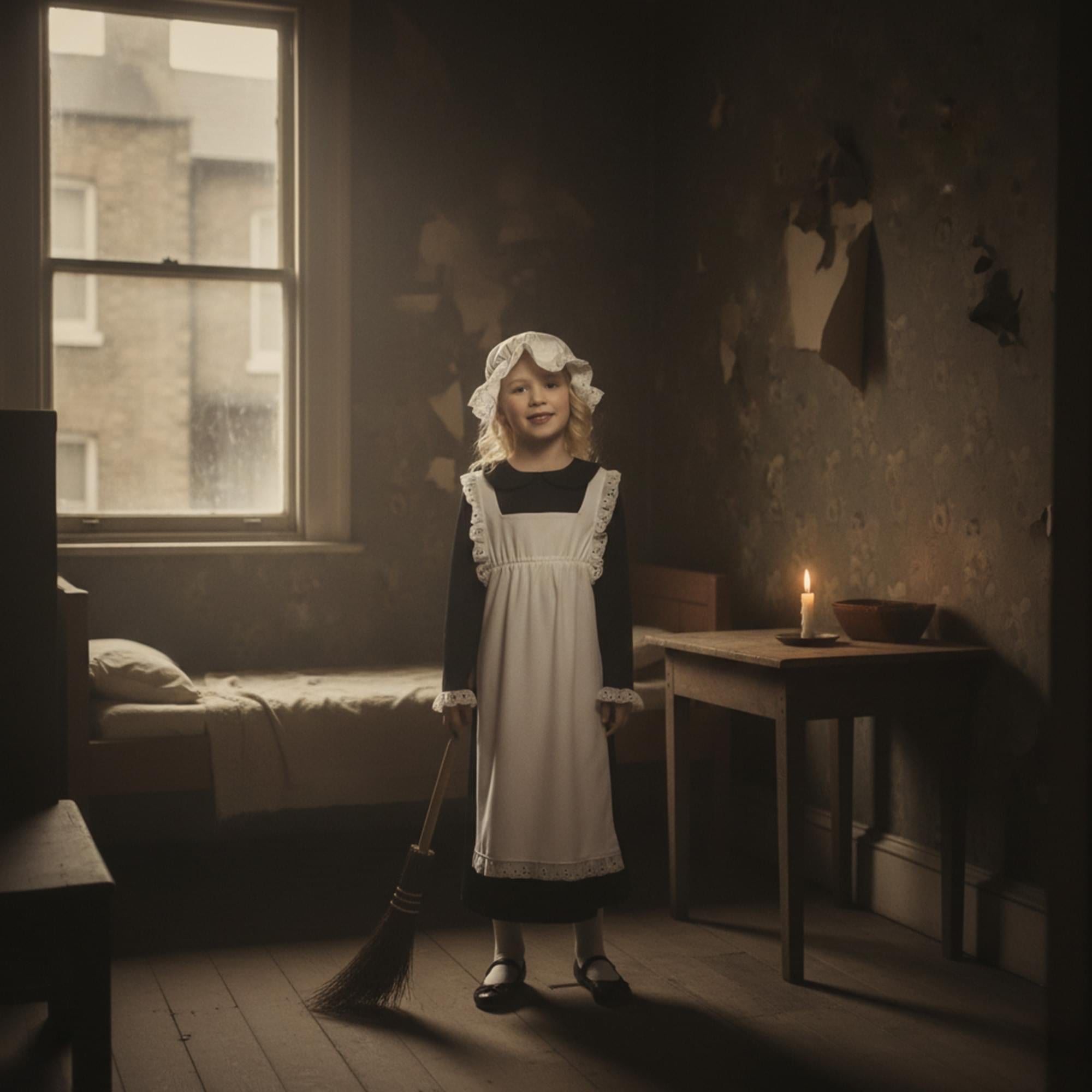 Poor Victorian  Maid Child Costume
