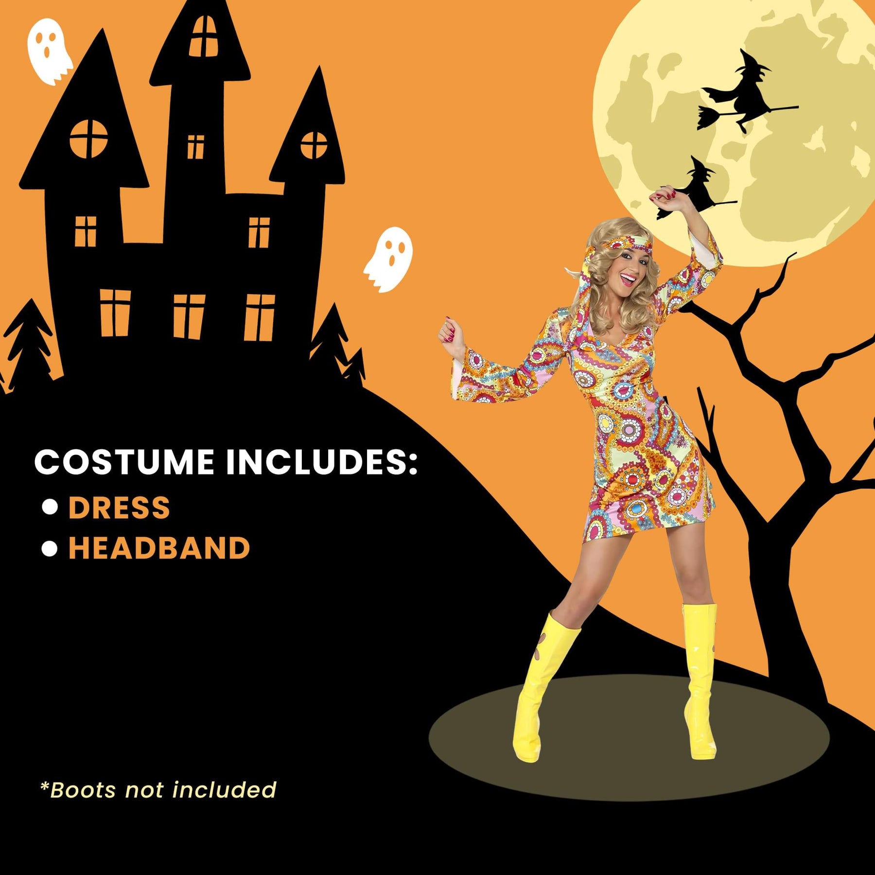60s Hippie Adult Costume