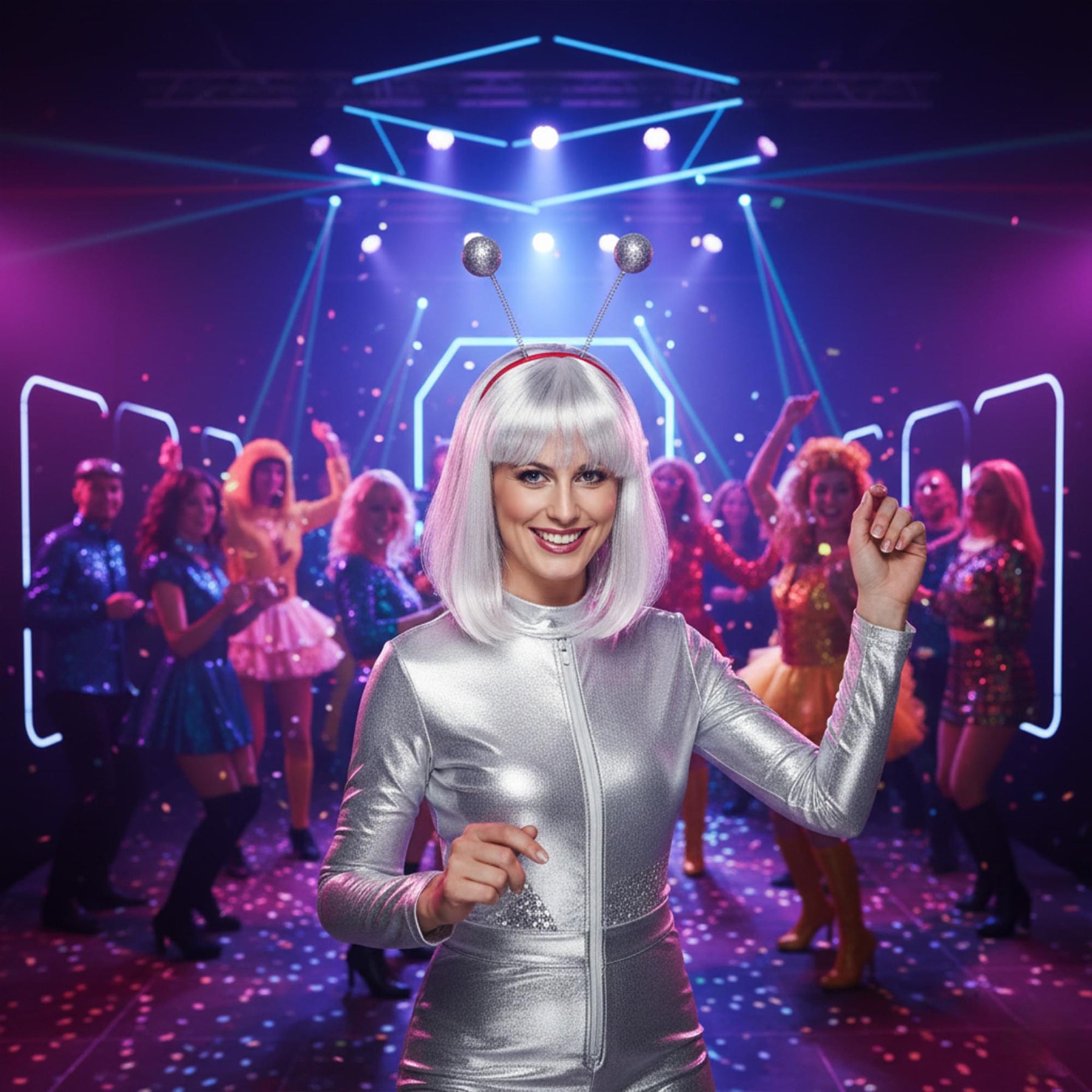 Glitter Ball Head Boppers Child Costume