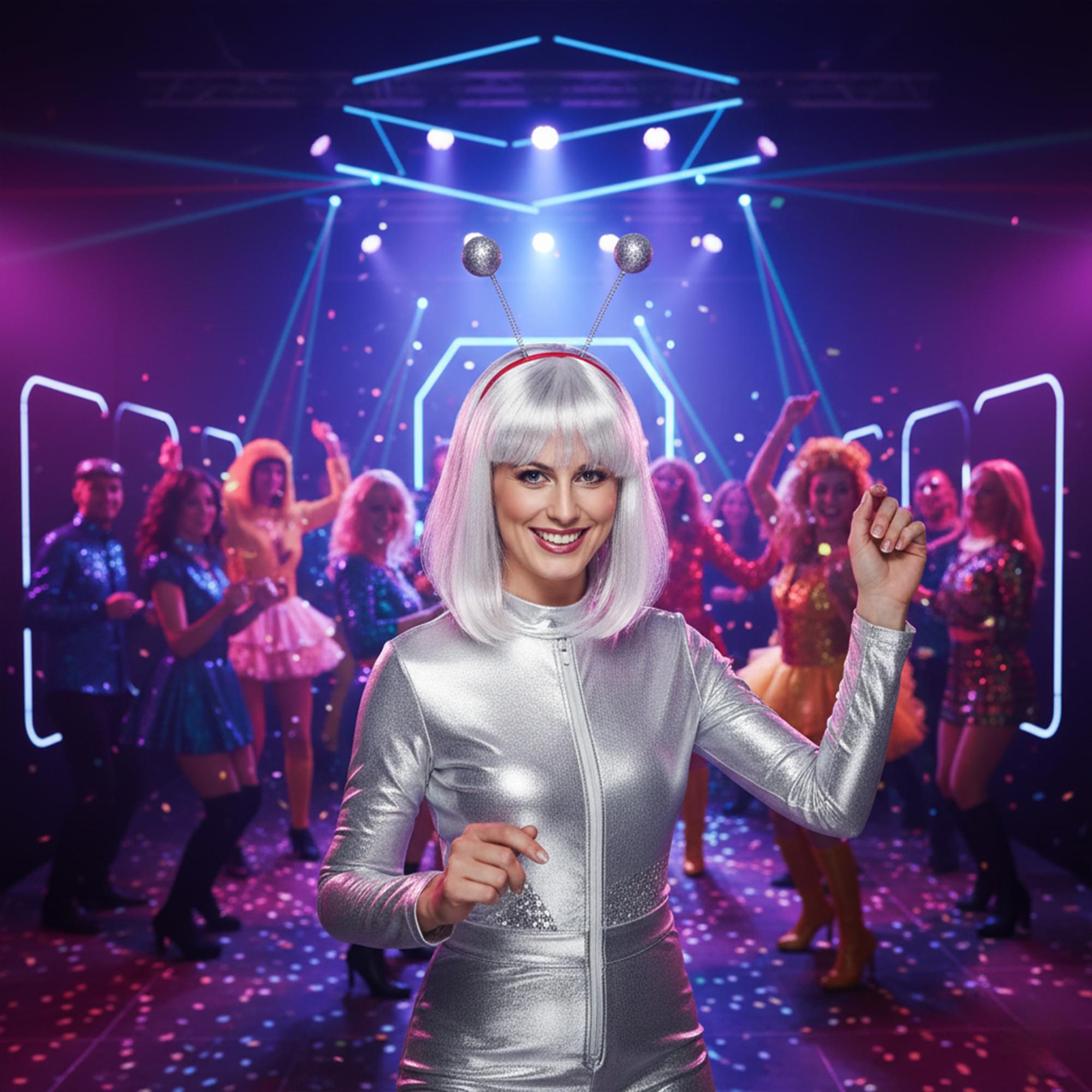 Glitter Ball Head Boppers Child Costume