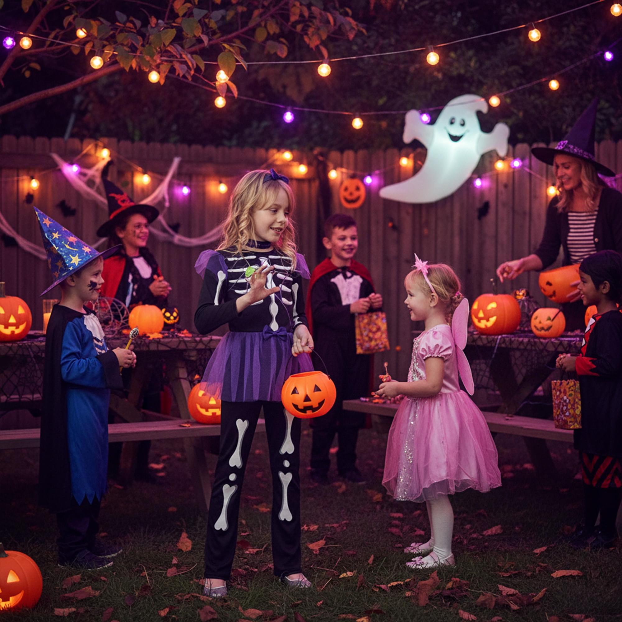 Skellie Punk Girl Child Costume