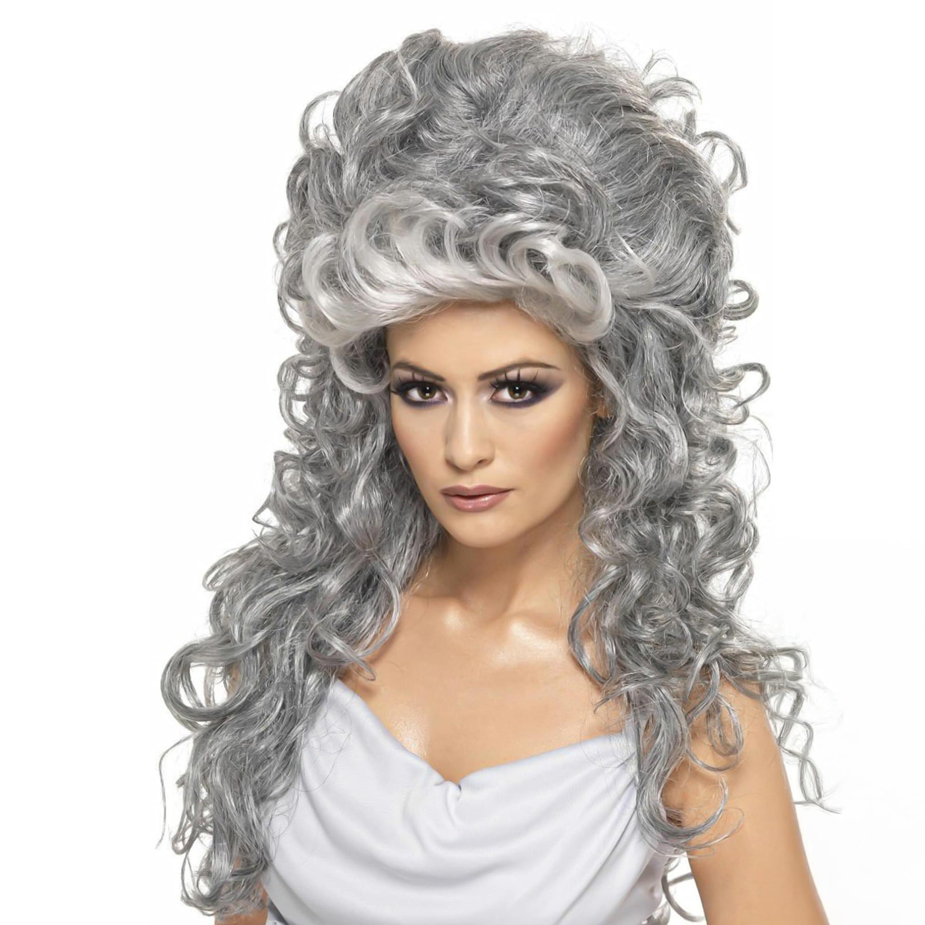 grey wig fancy dress TV Show Host Costume Wig Gray Hair Adult Grey Silver Grandpa Old Man Politician Comic, Adult Unisex, Size: One Adult Teen