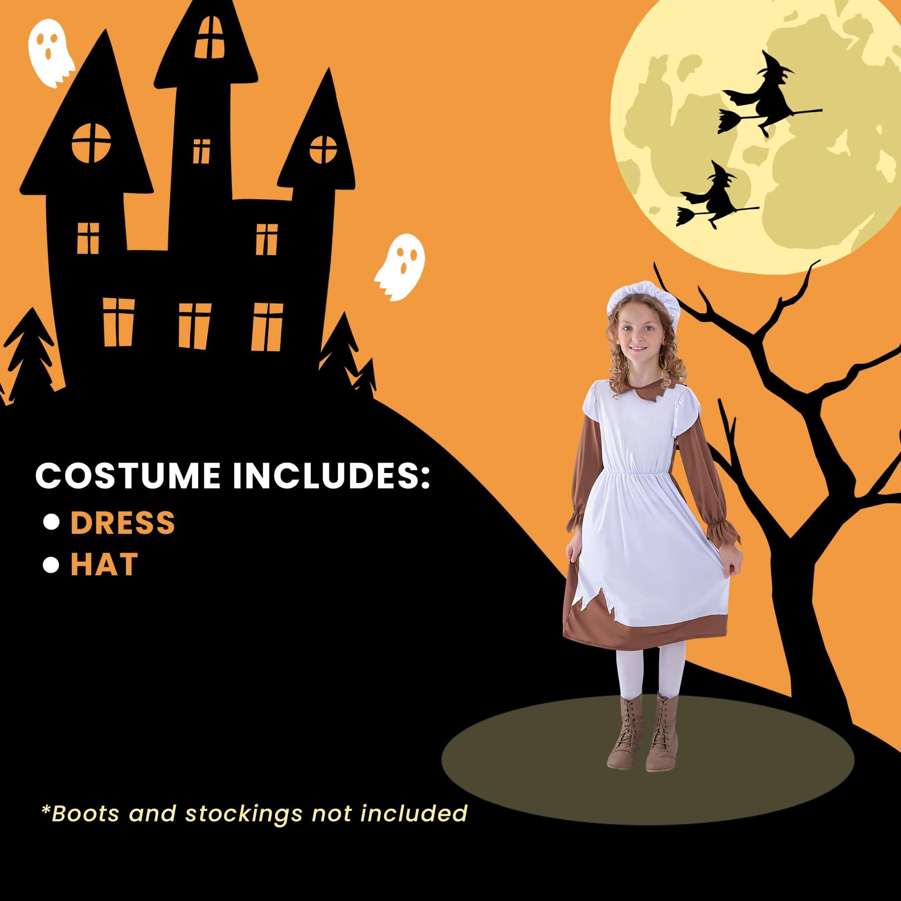 Poor Victorian Girl Child Costume