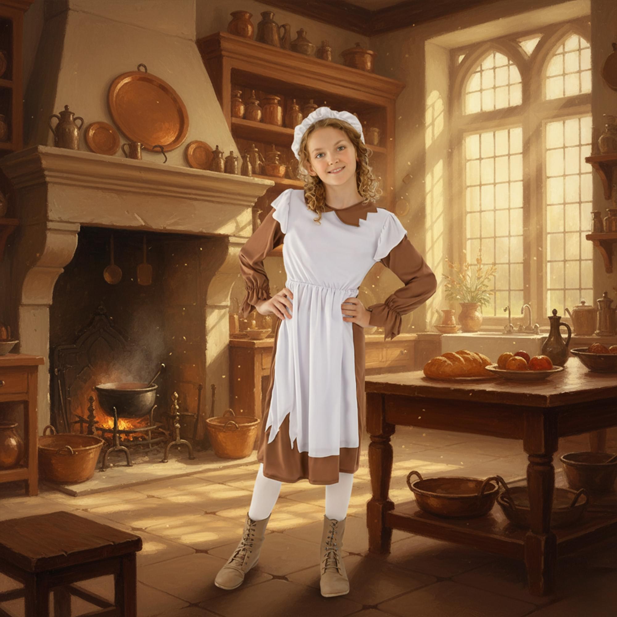 Poor Victorian Girl Child Costume