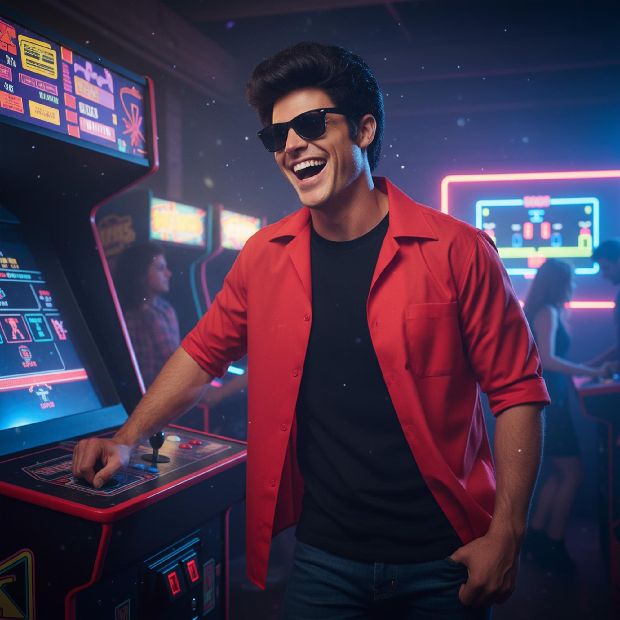 Black 50s Glasses Adult Costume