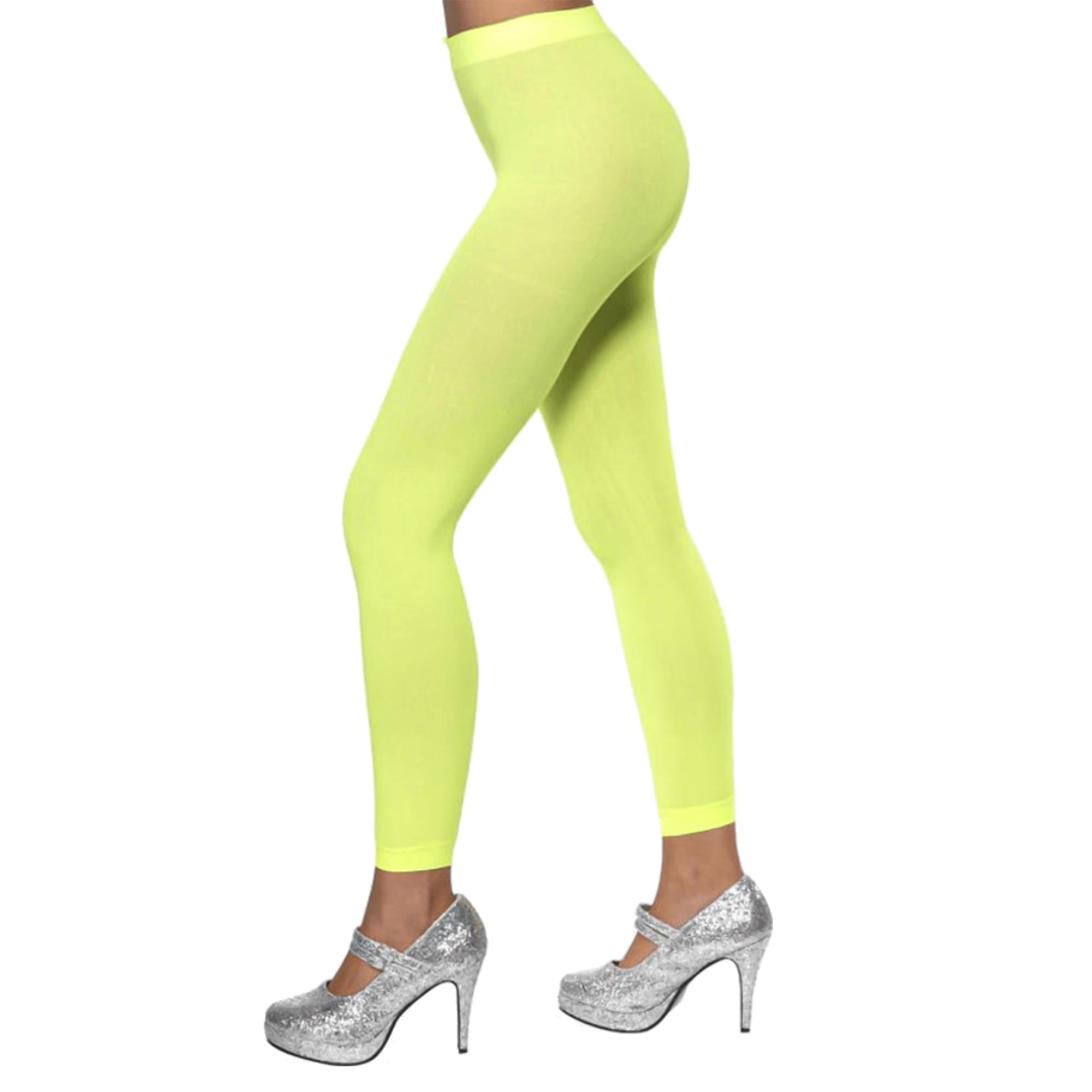 Footless Tights Neon Green Costume Accessory