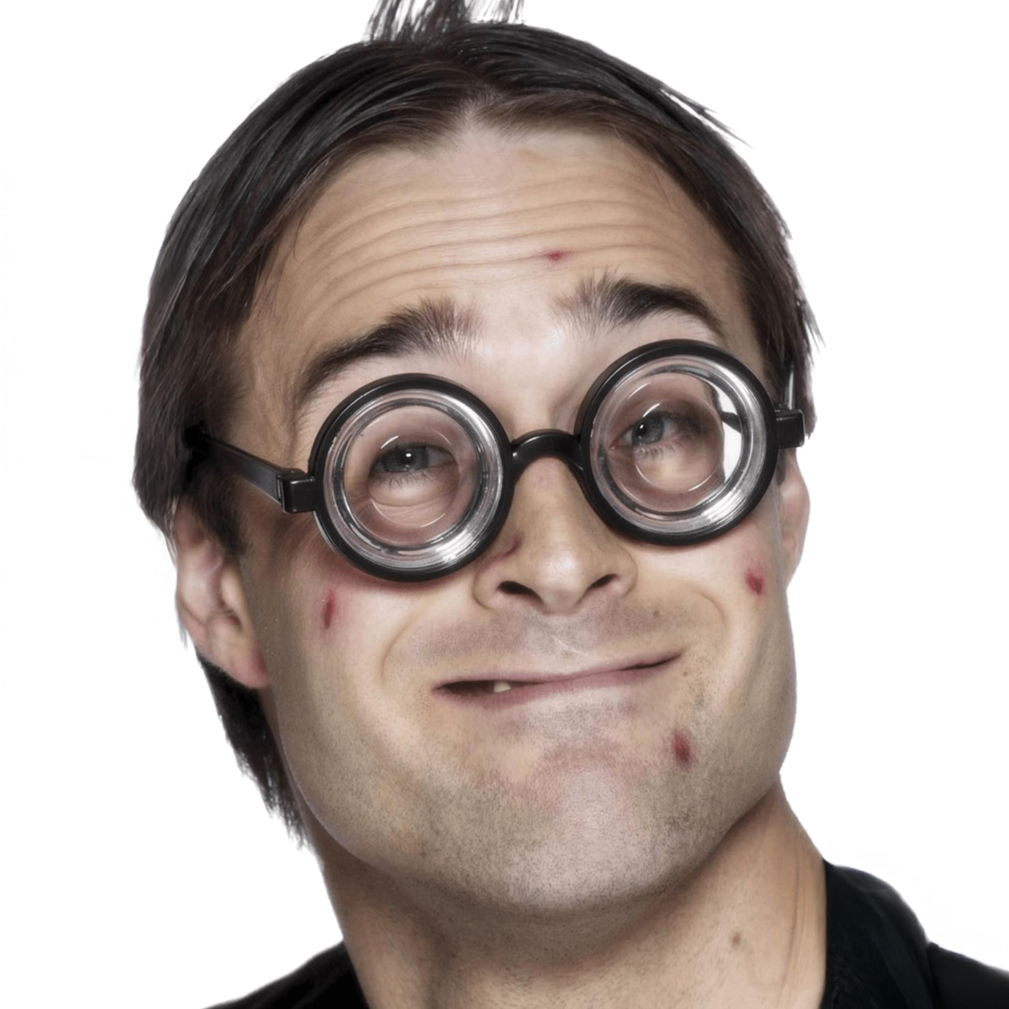 Round Nerd Glasses Adult Costume