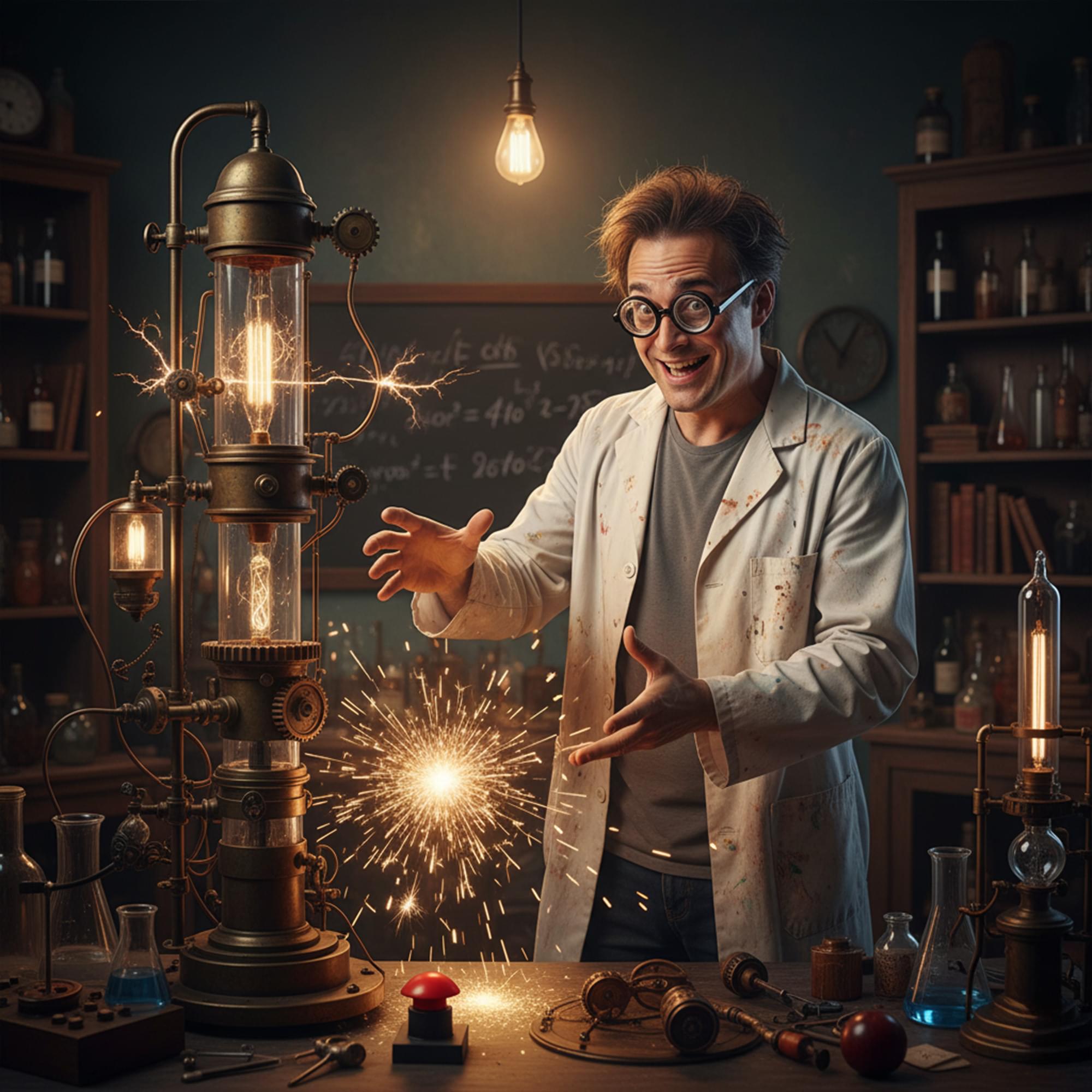 Round Nerd Glasses Adult Costume