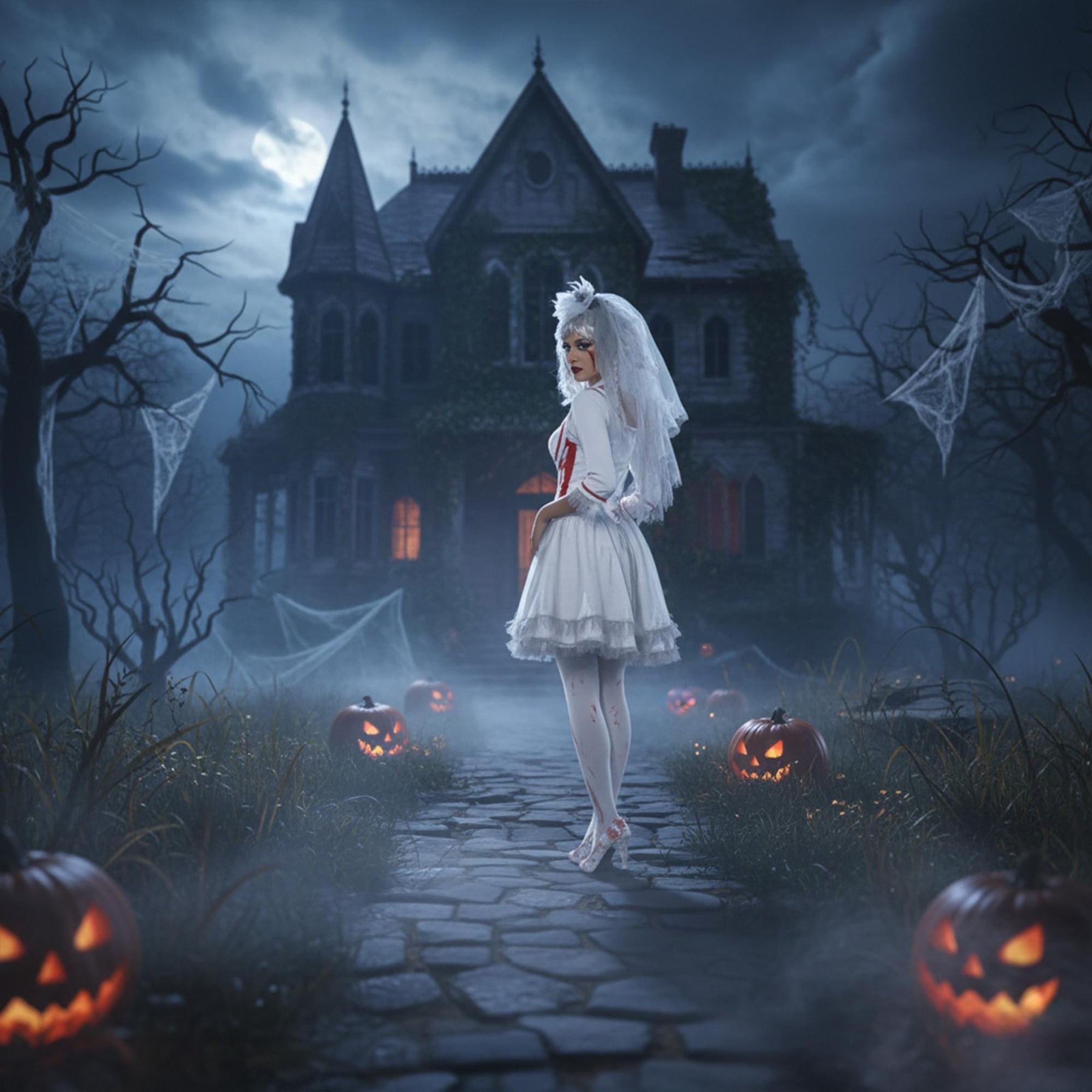 Blood Drip Bride Adult Costume