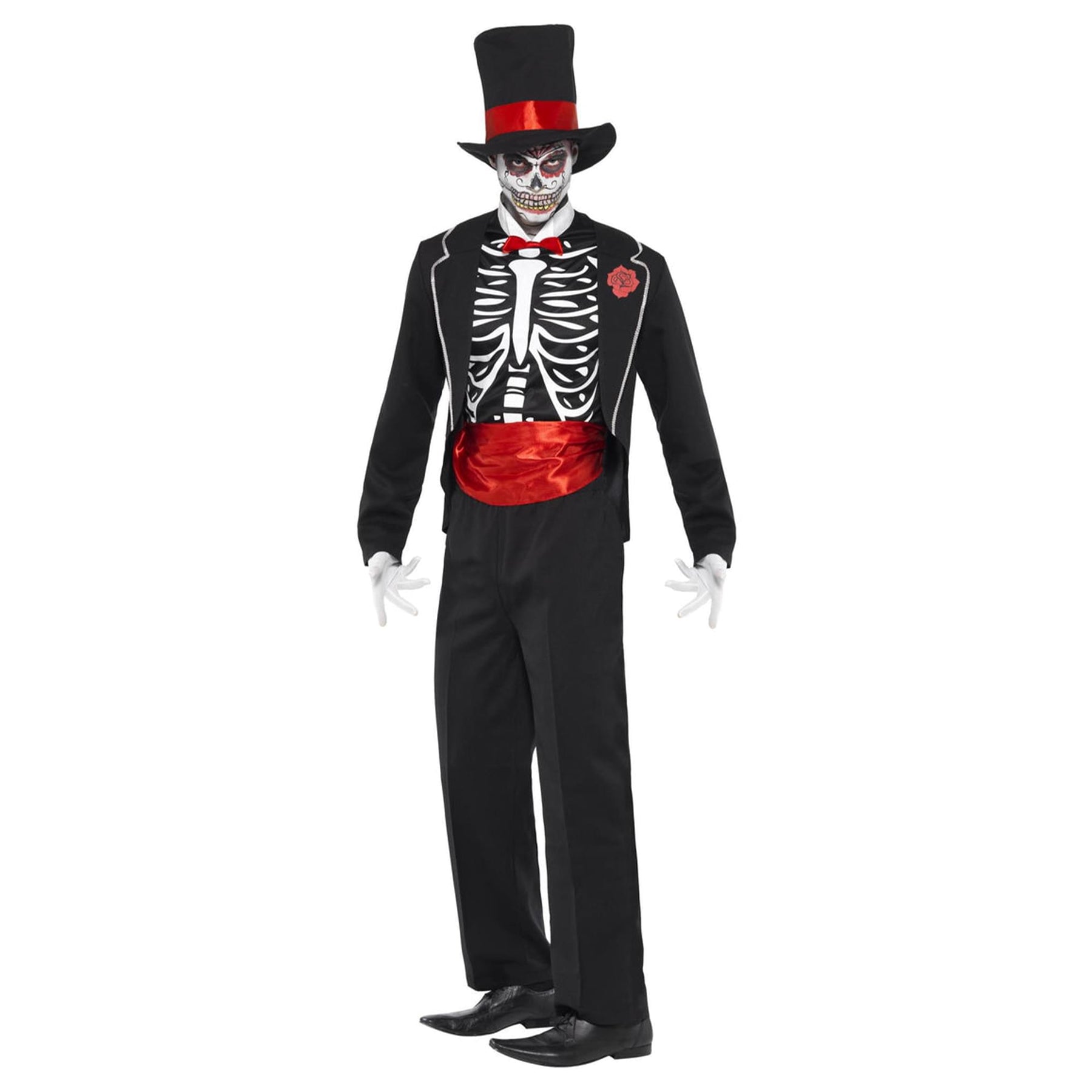 Men's Day of the Dead Costume Large