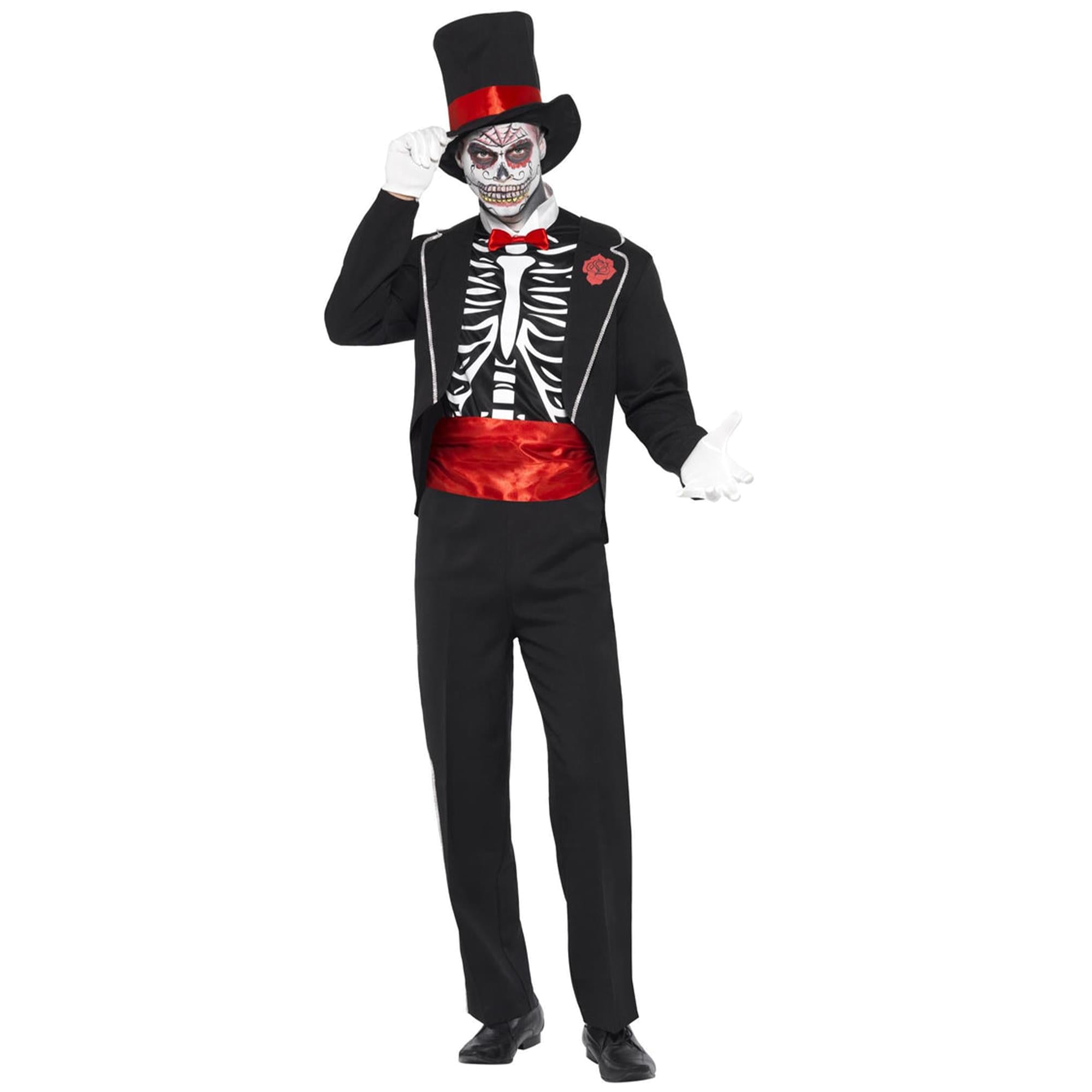 Men's Day of the Dead Costume Large
