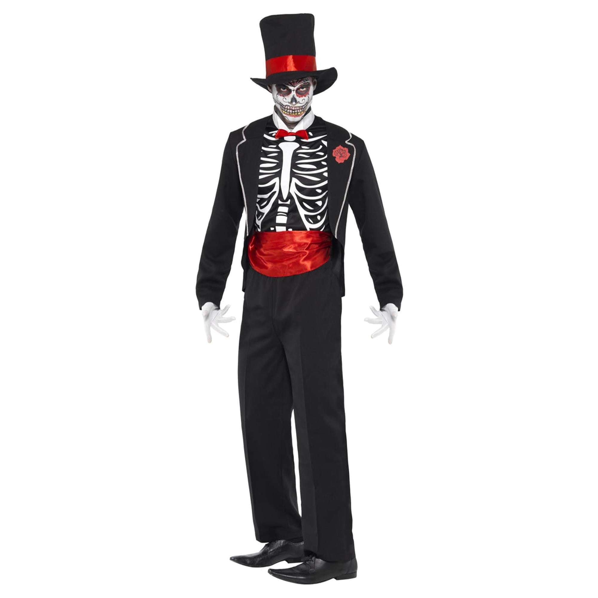 Men's Day of the Dead Costume Large
