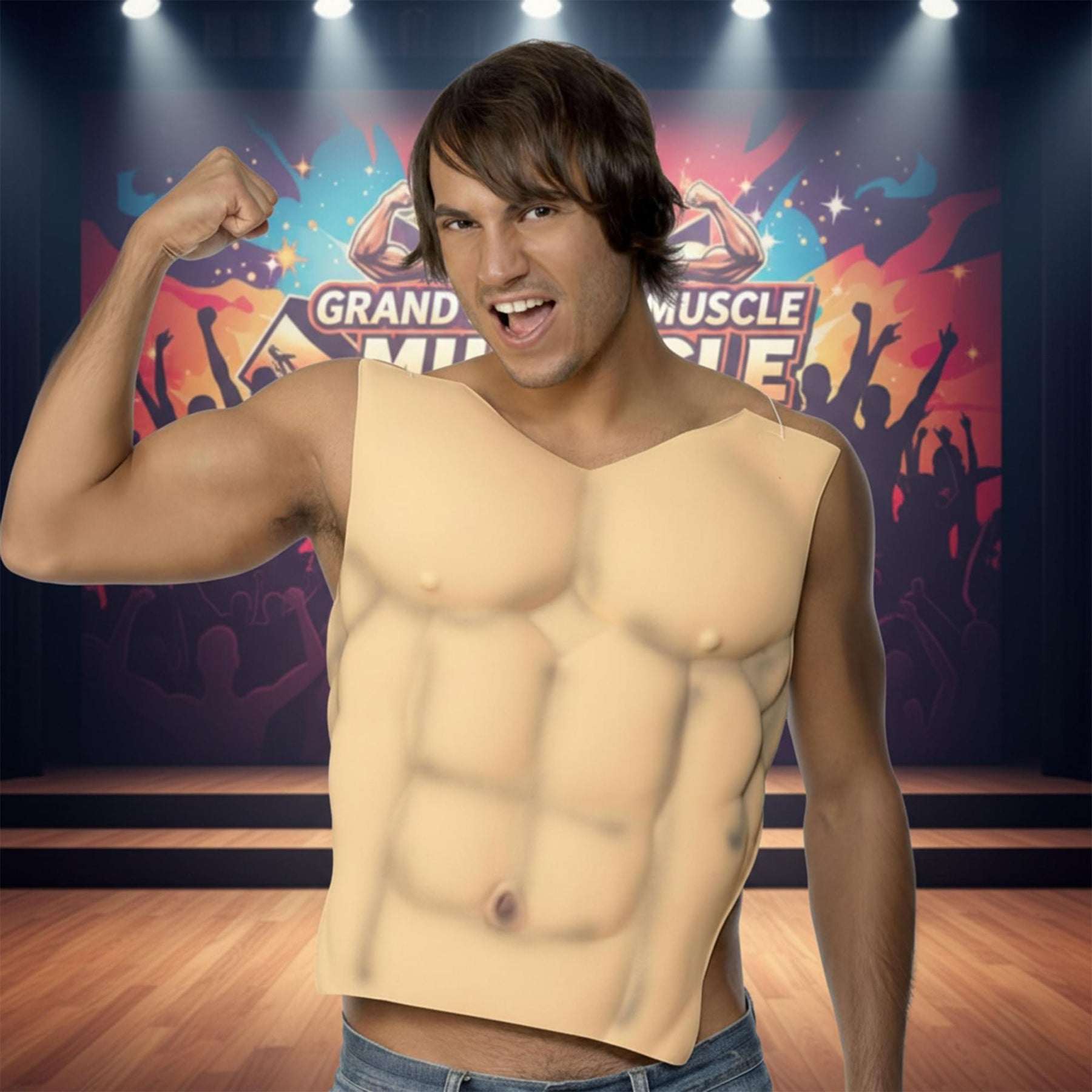 Muscle & Six Pack Adult Costume