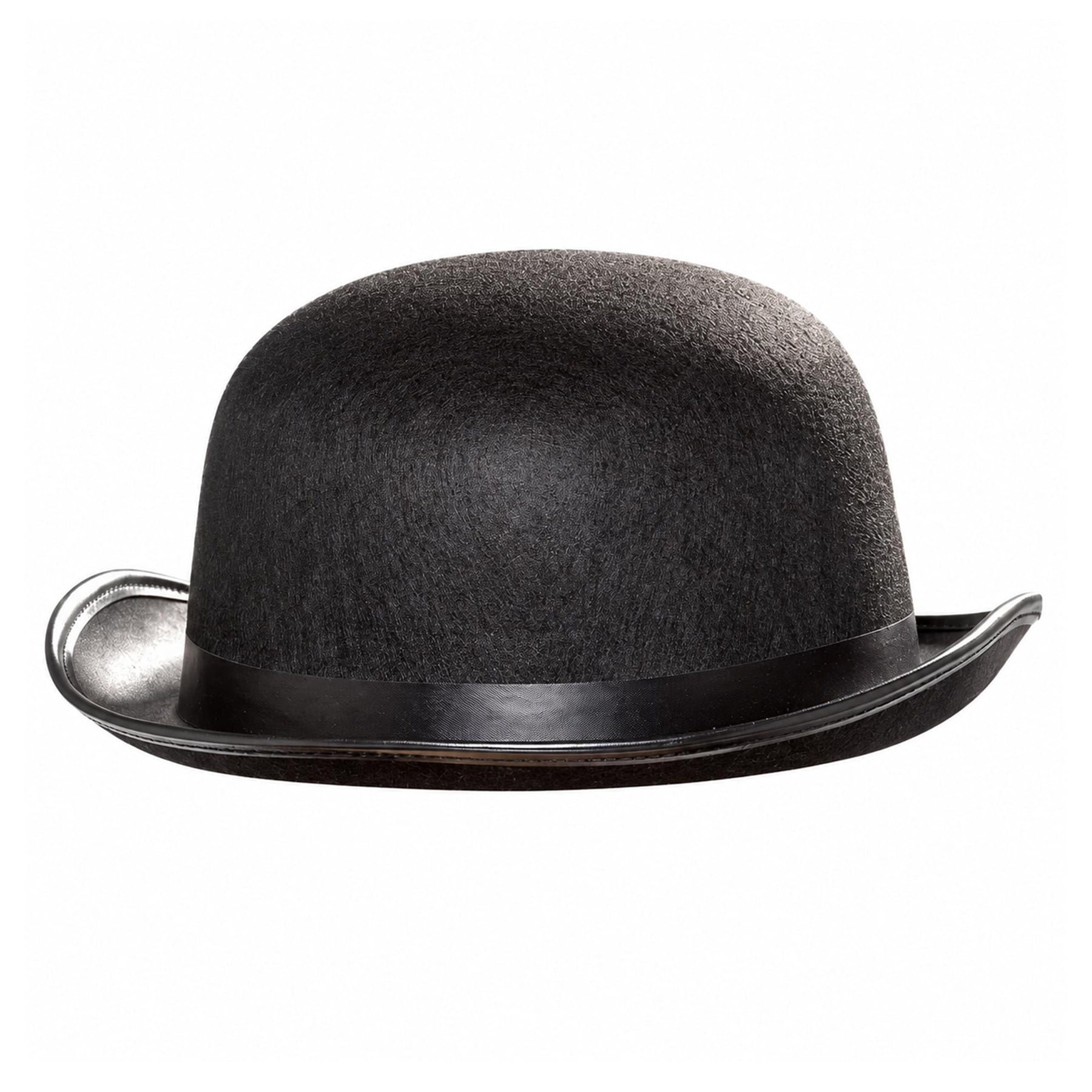 Black Bowler Hat Adult Costume Accessory
