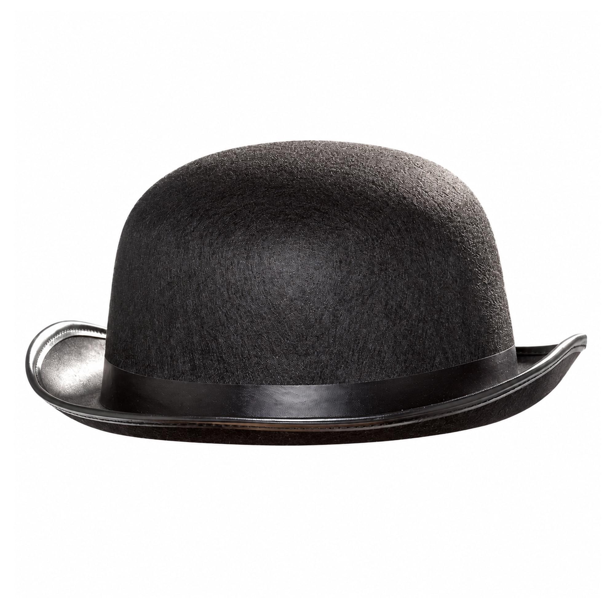 Black Bowler Hat Adult Costume Accessory