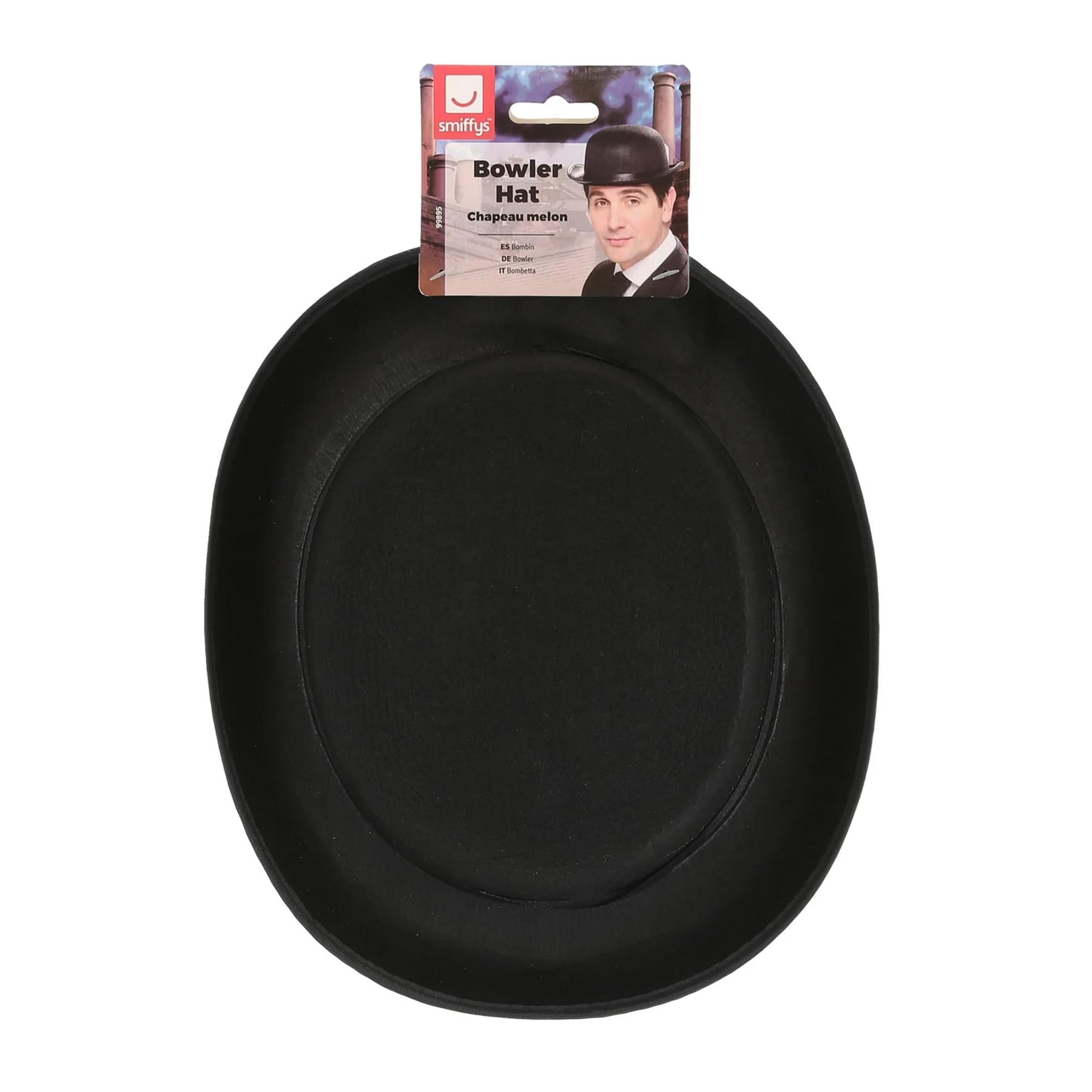 Black Bowler Hat Adult Costume Accessory