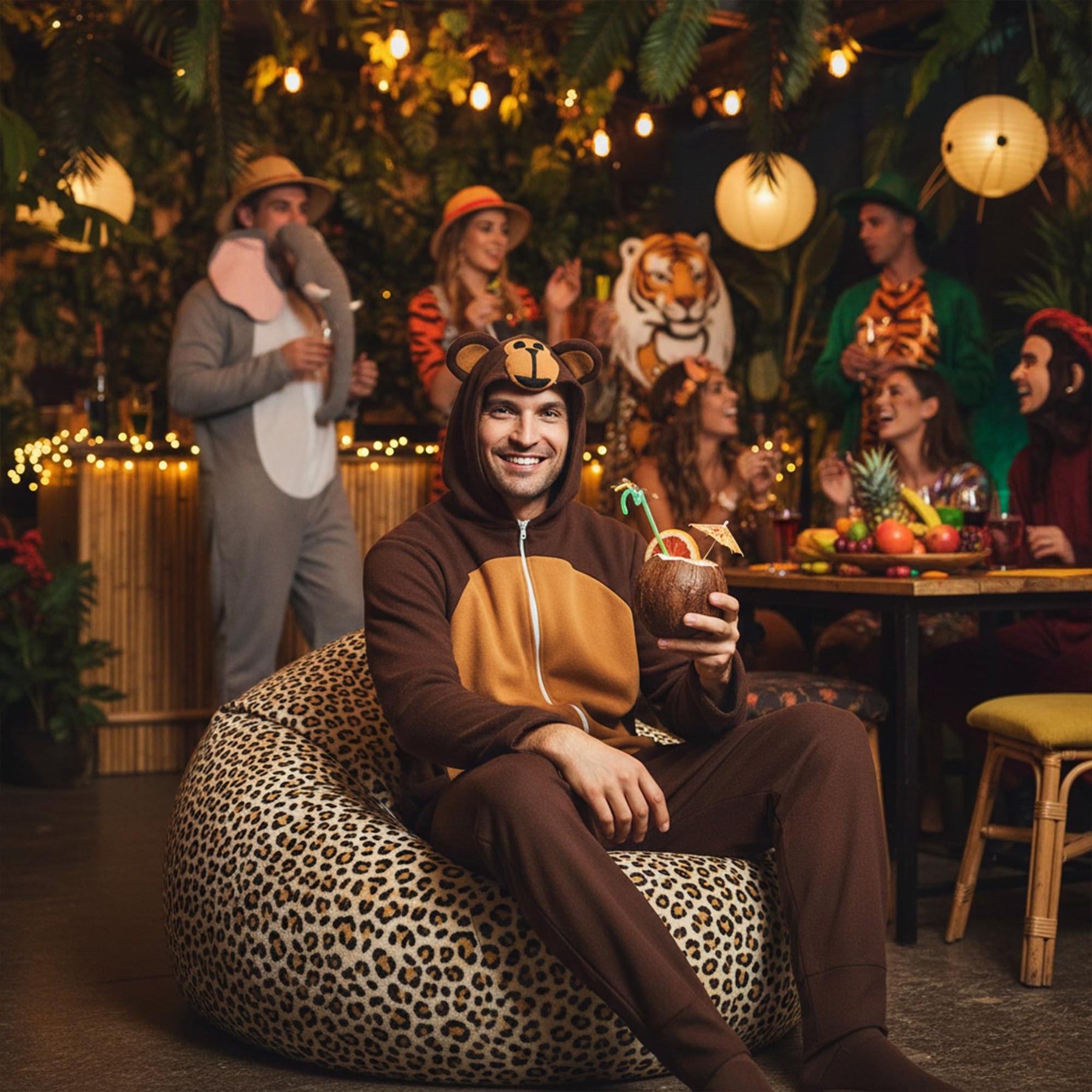 Monkey Onesie Adult Costume