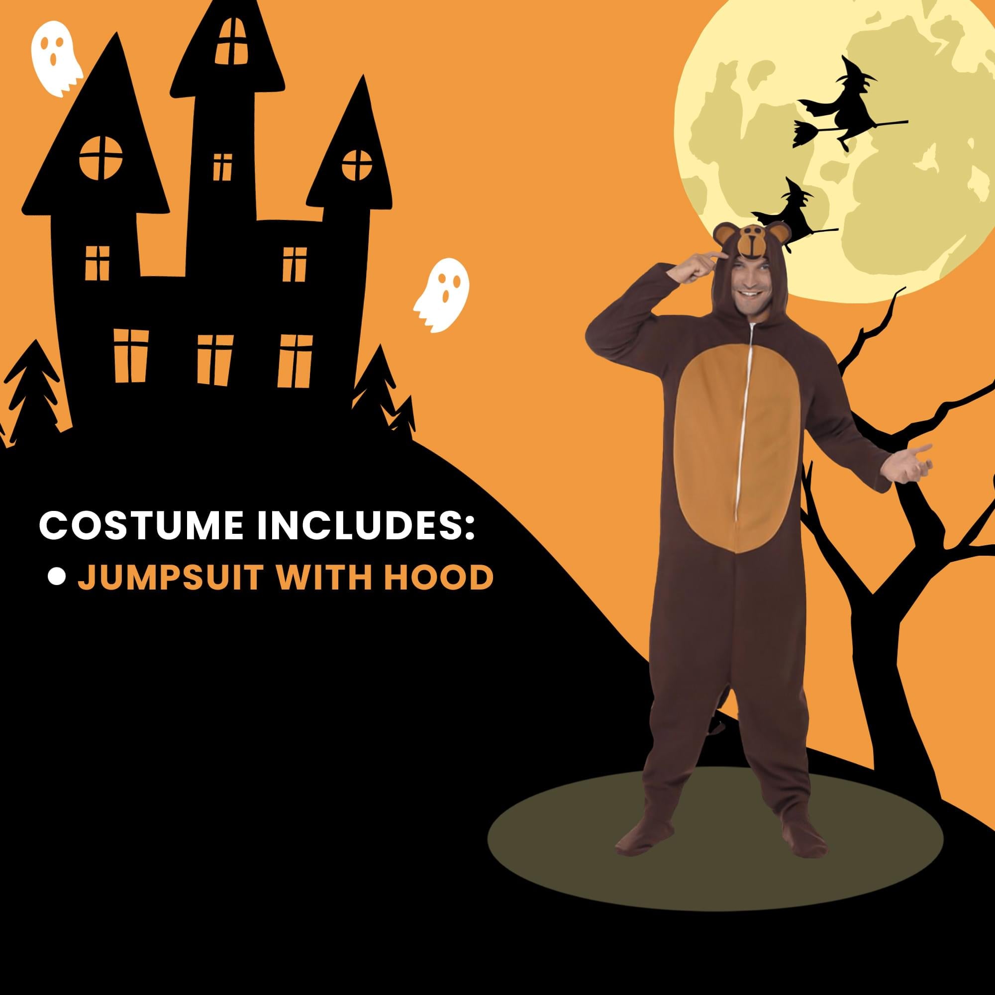 Monkey Onesie Adult Costume