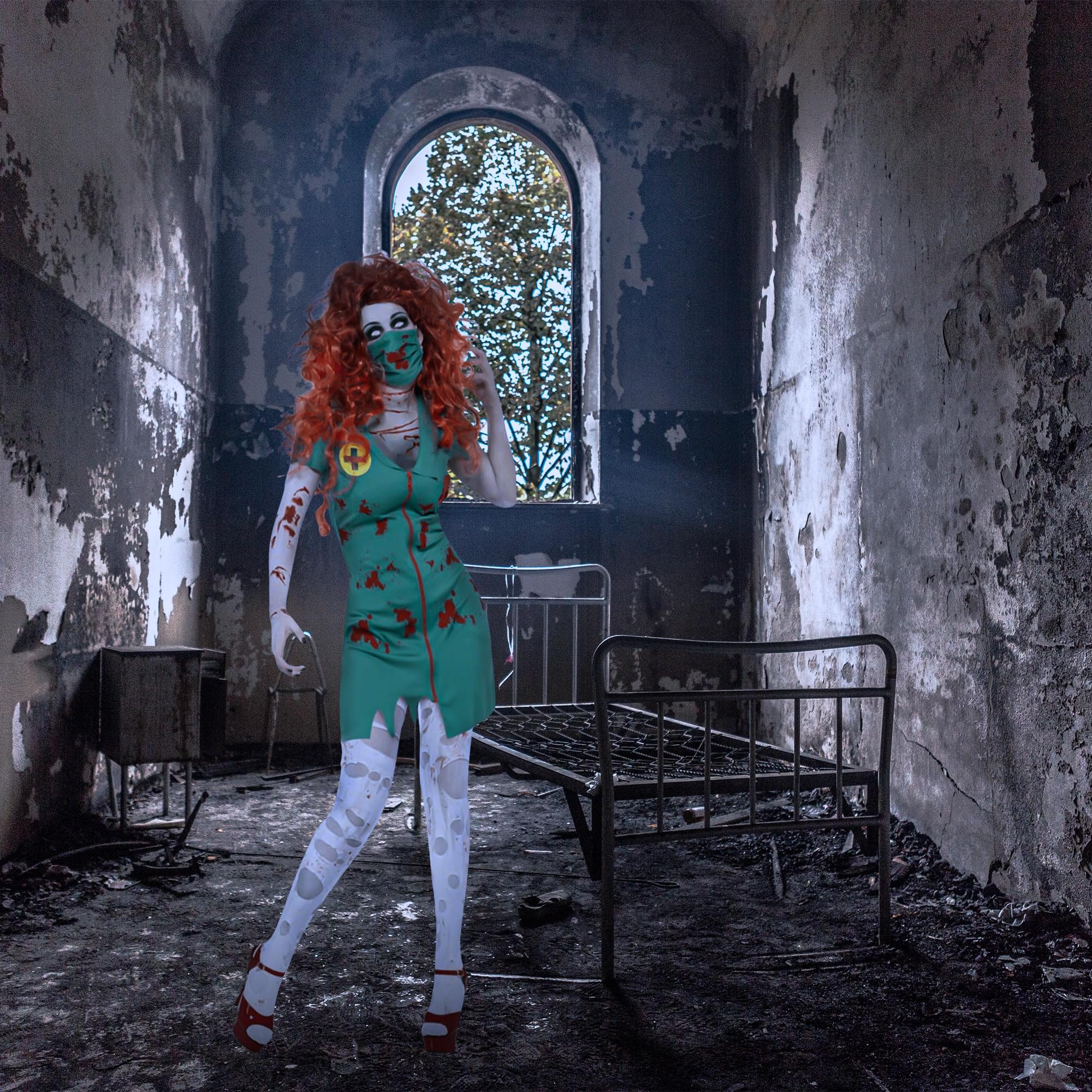 Women Zombie Paramedic Adult Costume