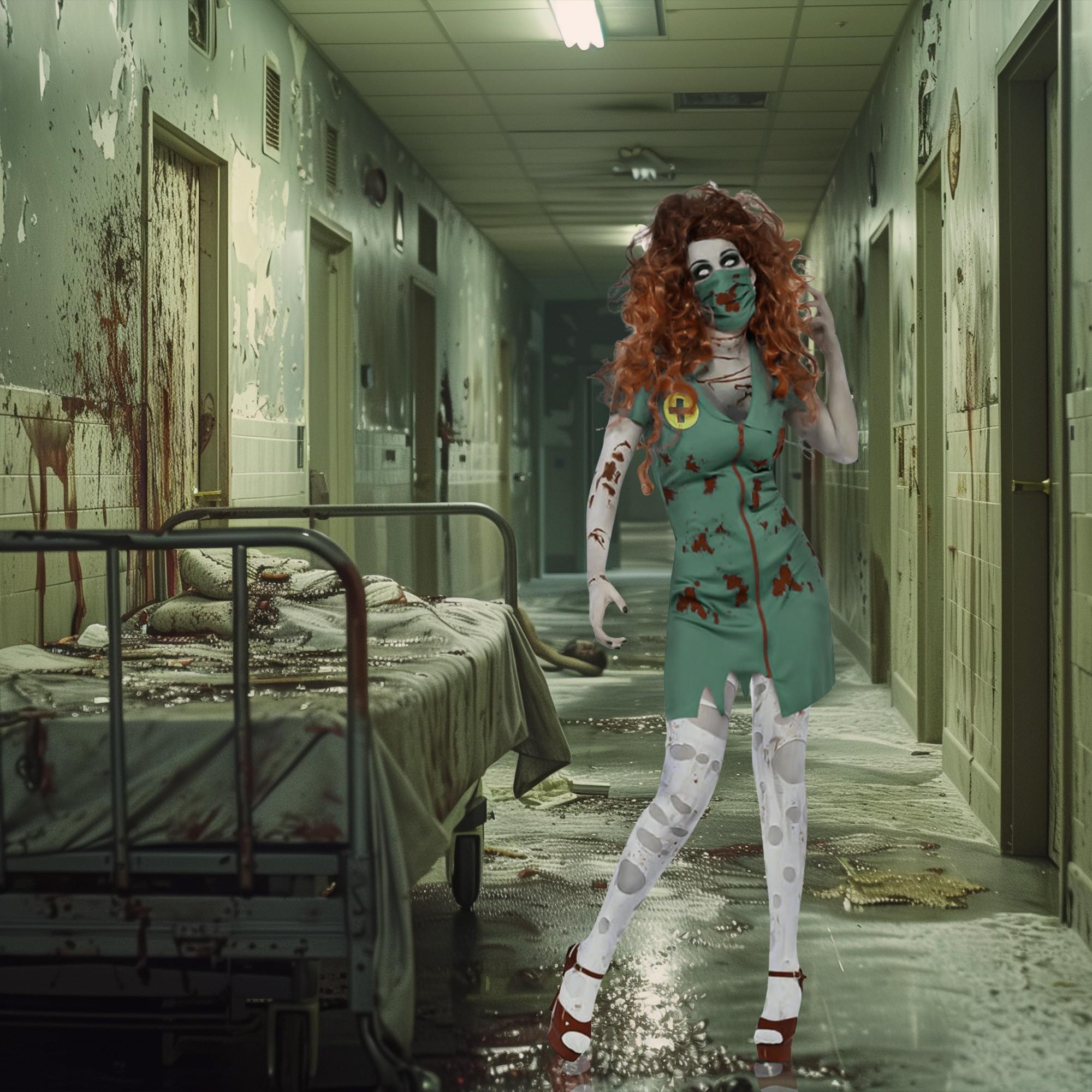 Women Zombie Paramedic Adult Costume