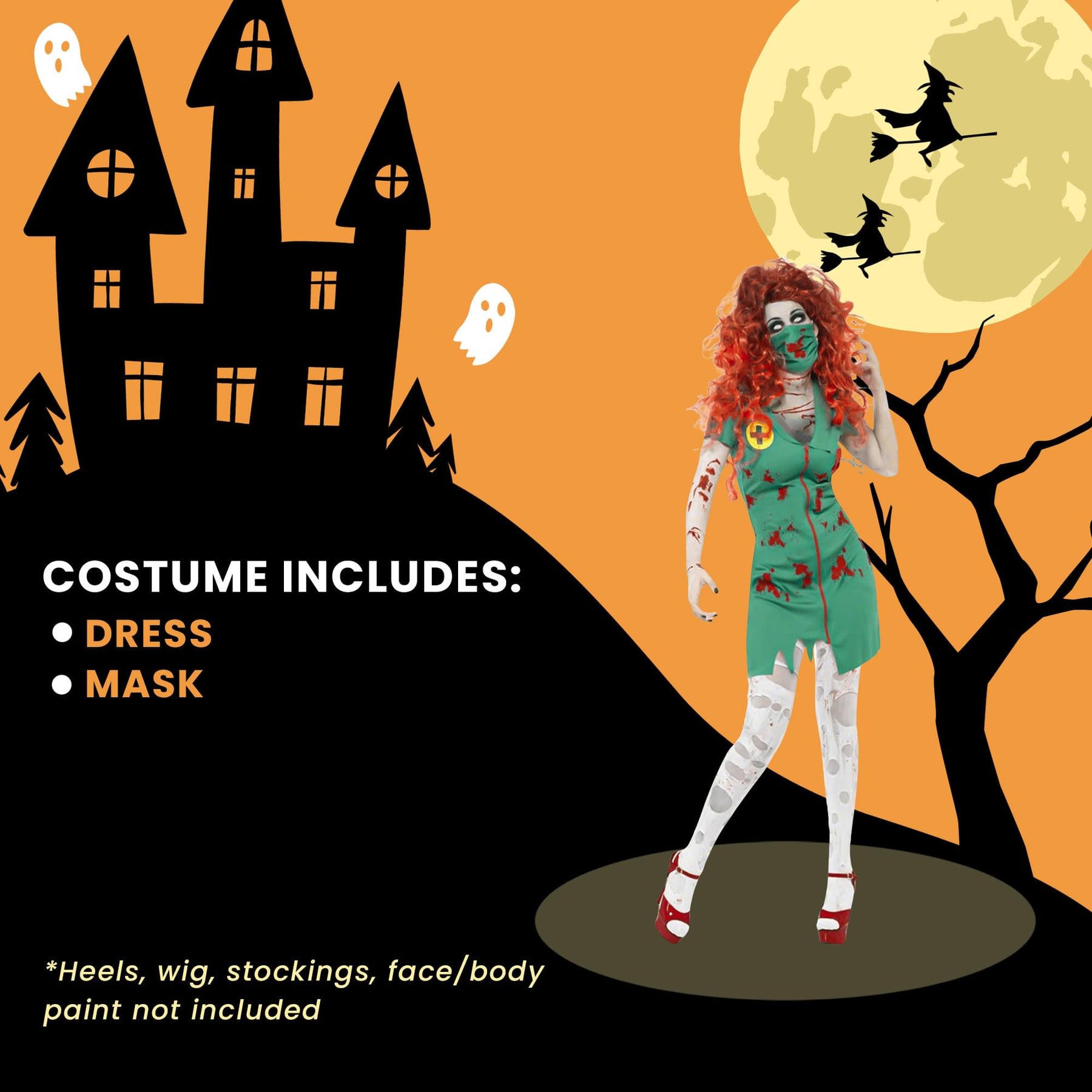 Women Zombie Paramedic Adult Costume