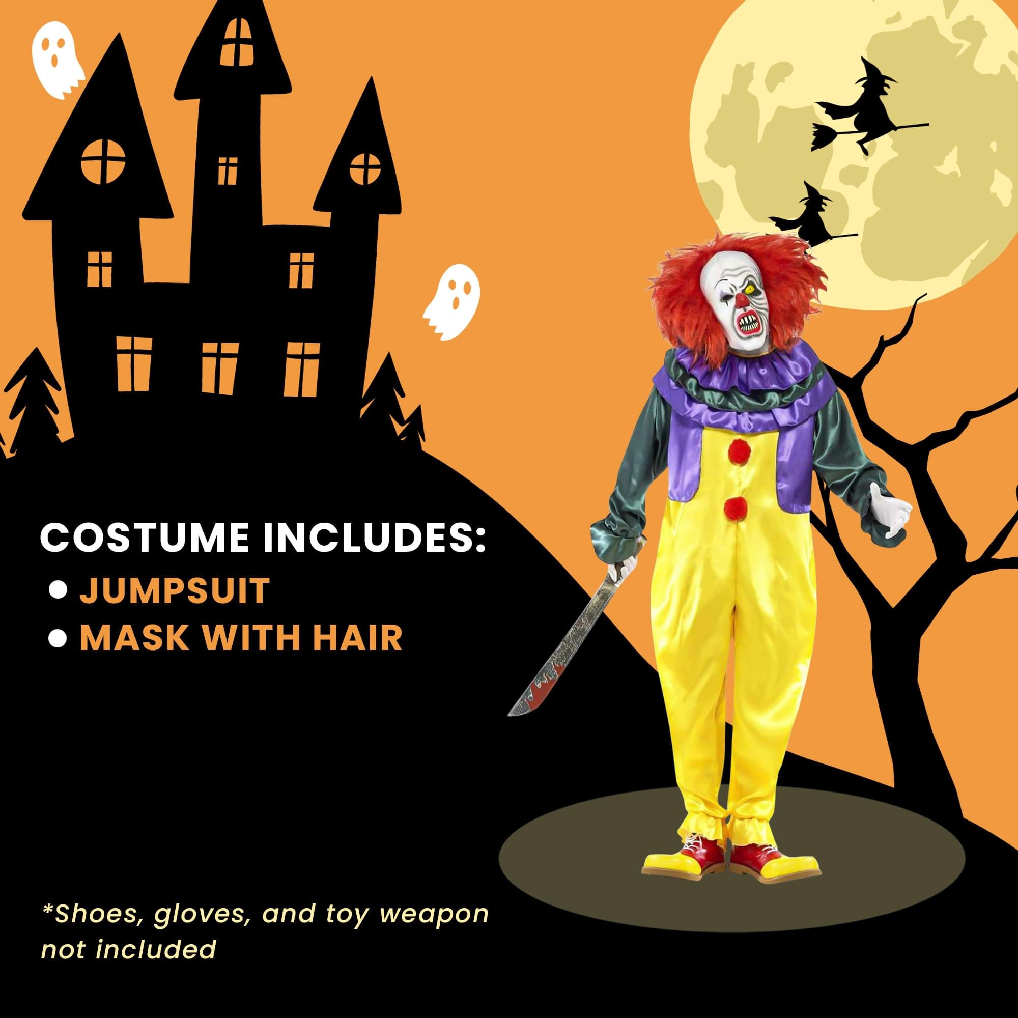 Creepy Clown Chest: Child Costume