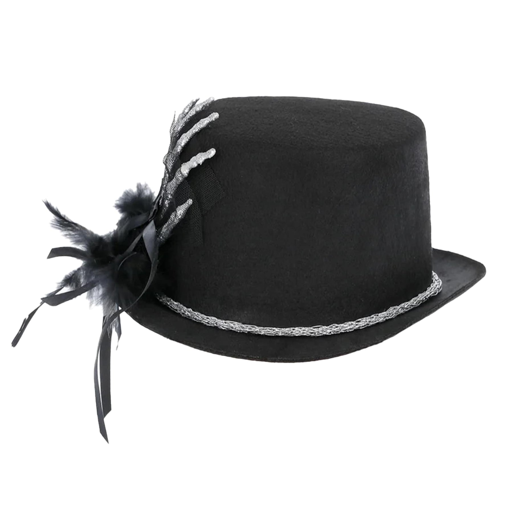 Top Hat with Skeleton Hand Costume Accessory
