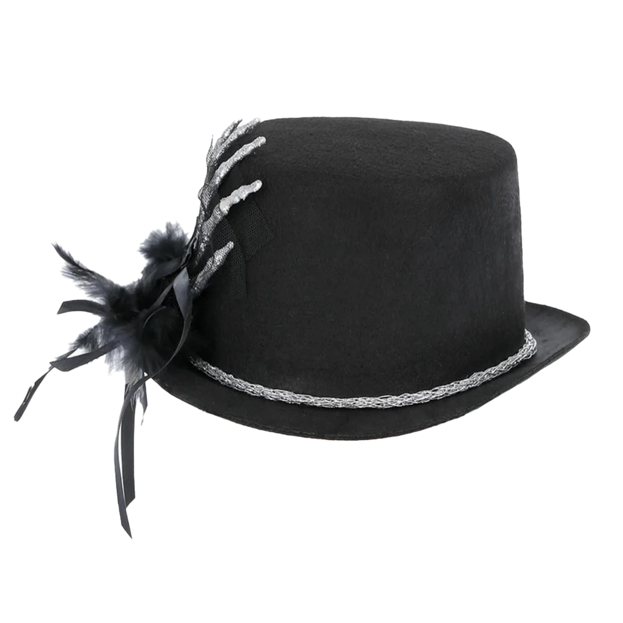 Top Hat with Skeleton Hand Costume Accessory