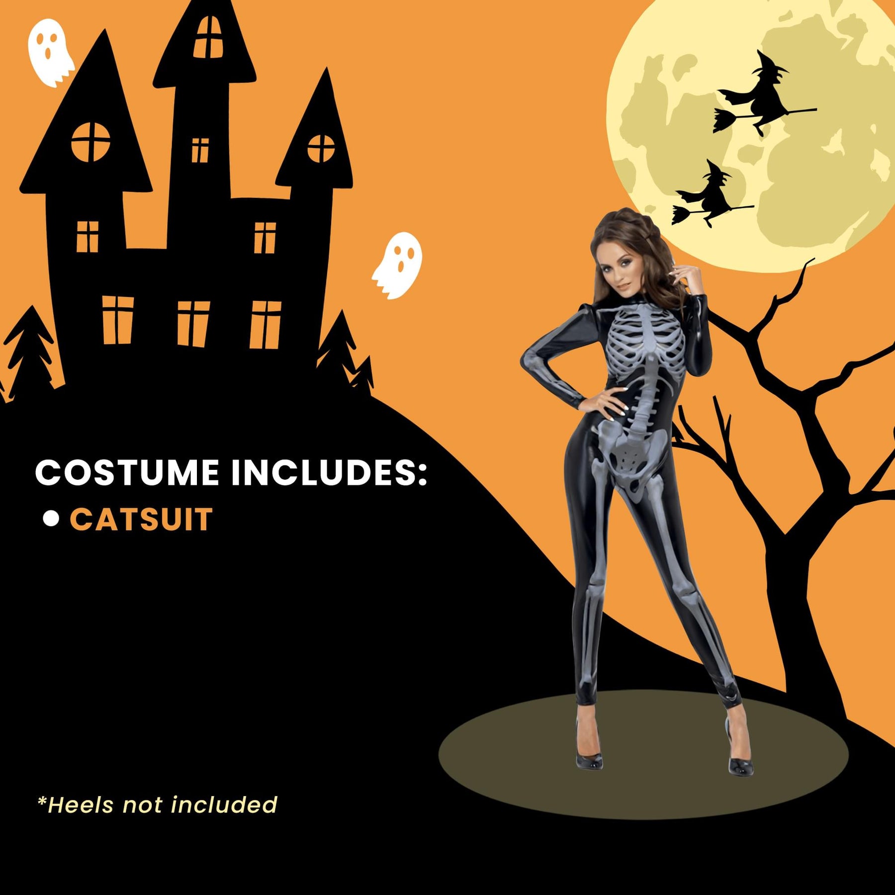 Fever Skeleton Child Costume