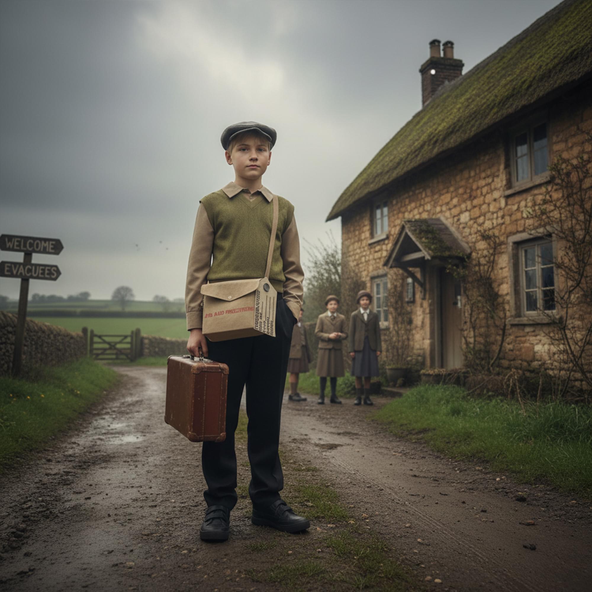 Evacuee Boy Child Costume