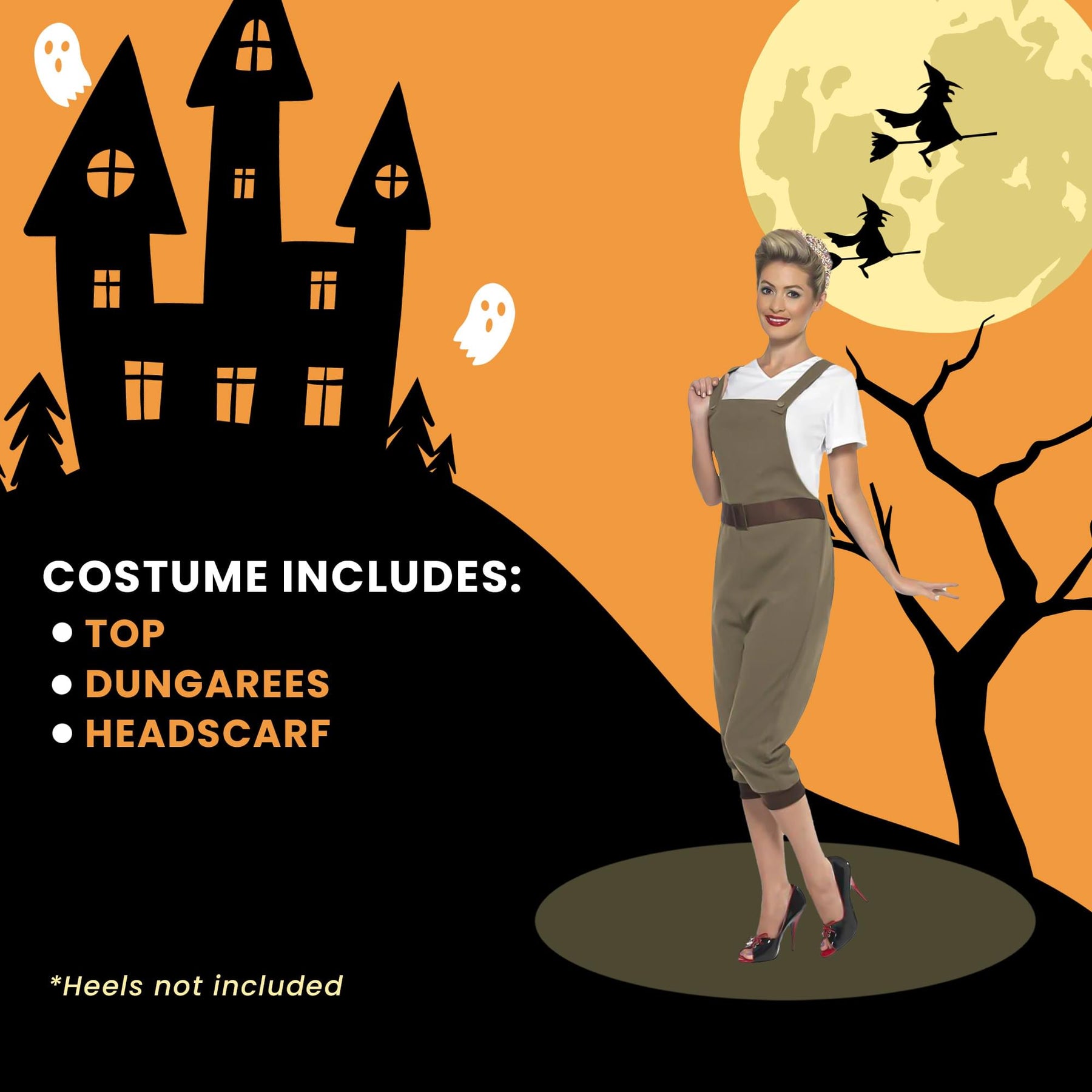 Ww2 Land Girl Child Costume