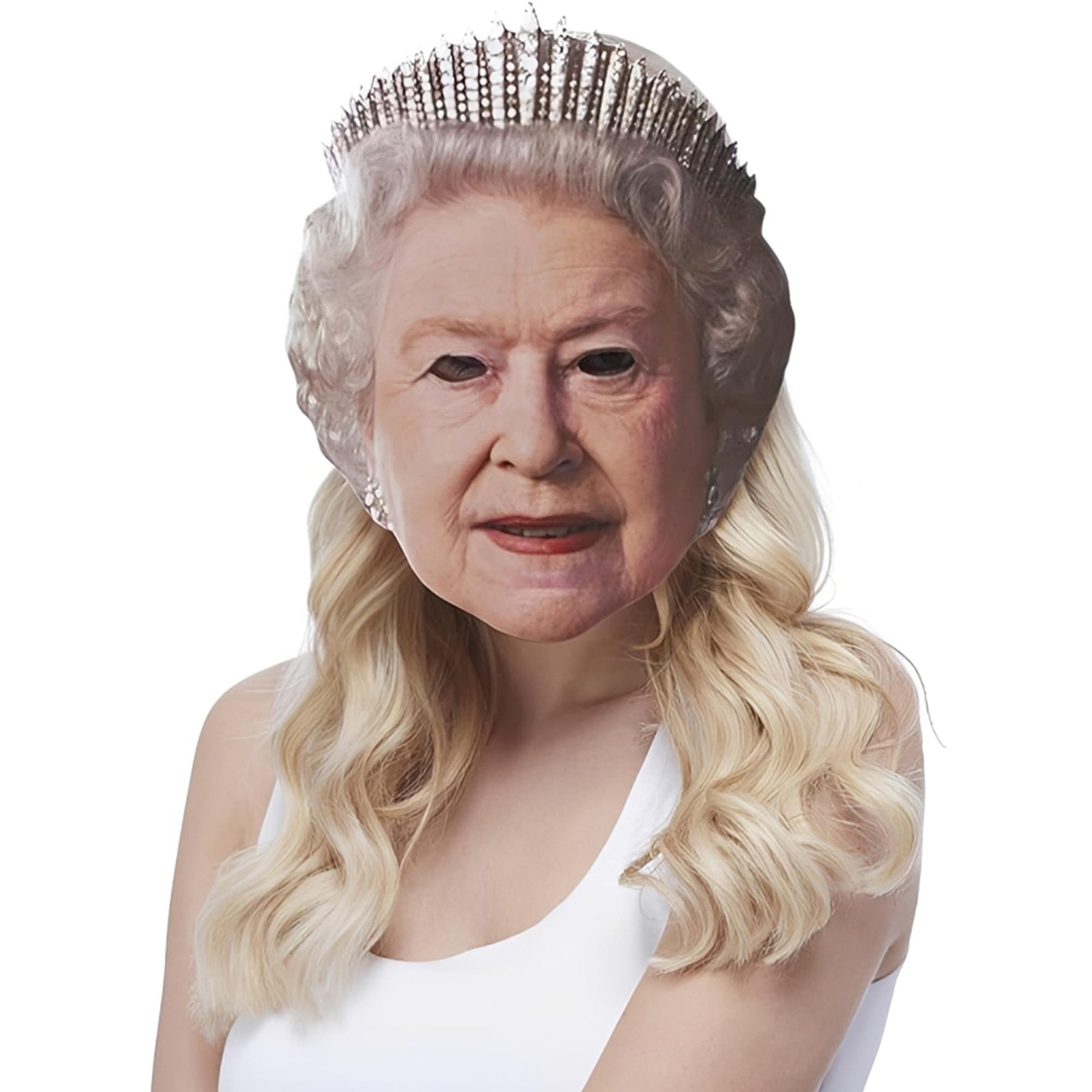 The Queen Printed Card Adult Costume Mask