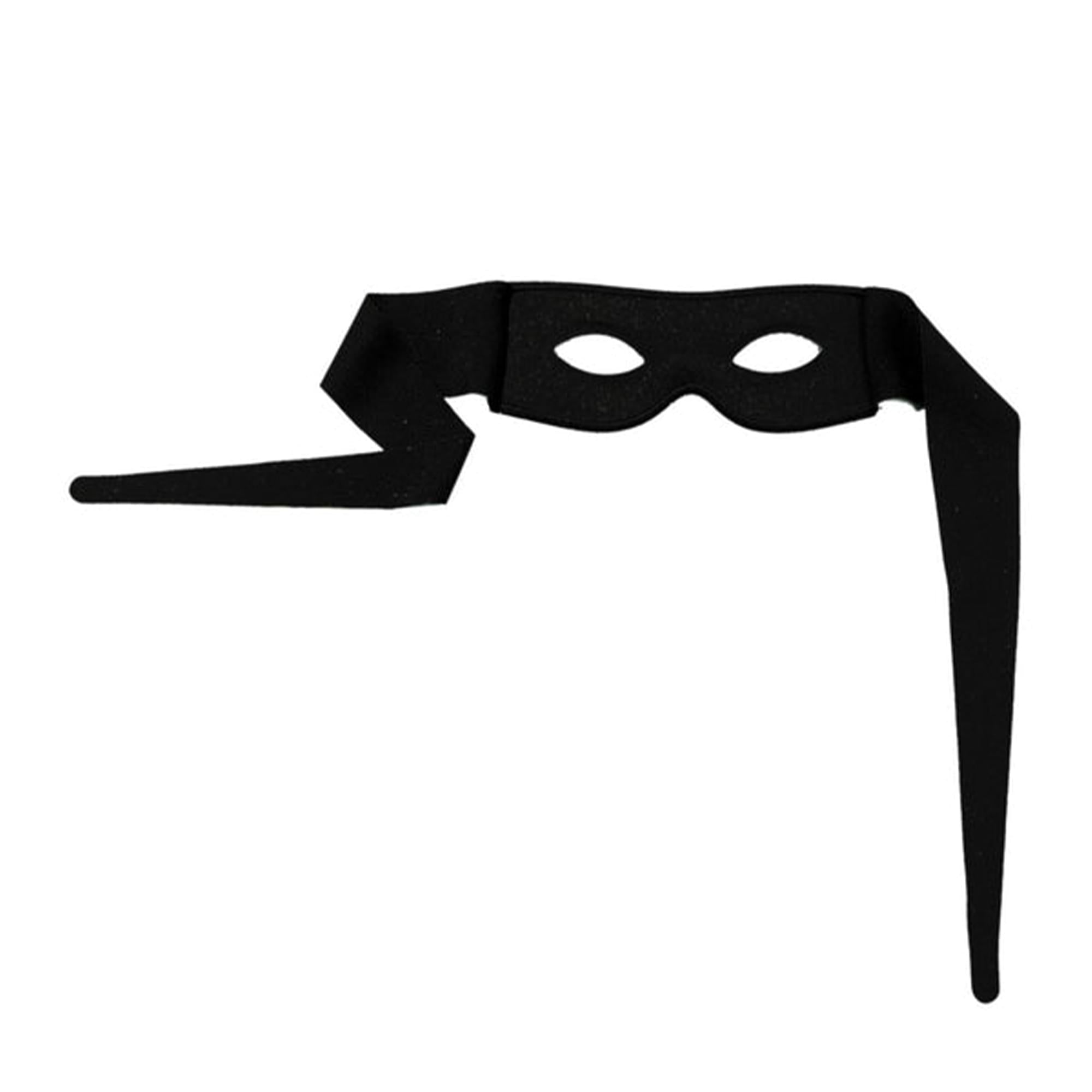 Black Zorro Mask (half) Costume Accessory