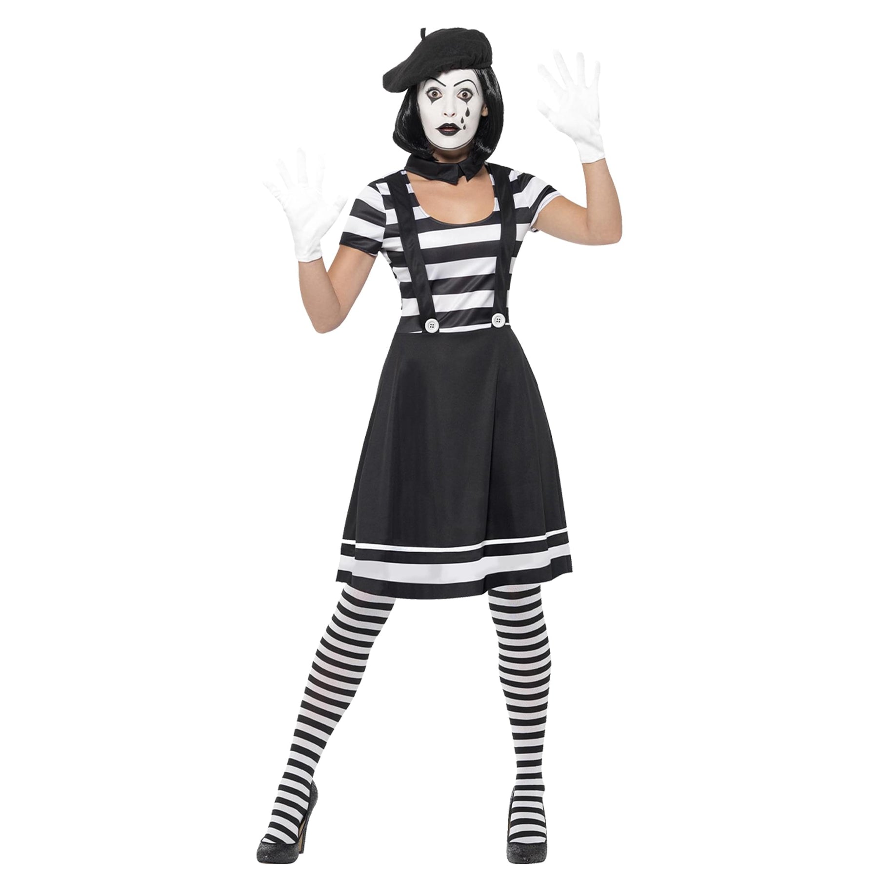 Lady Mime Artist Adult Costume
