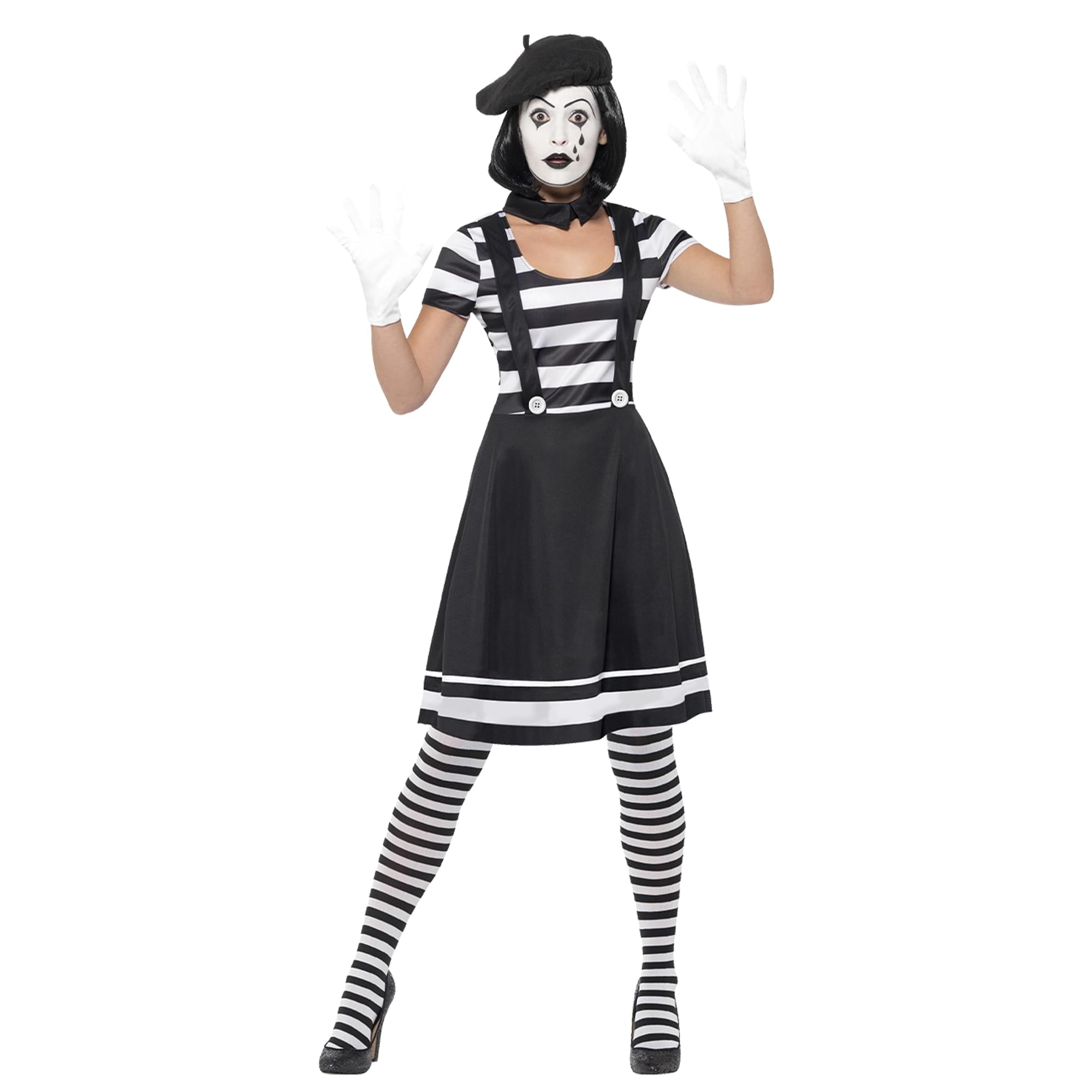 Lady Mime Artist Adult Costume