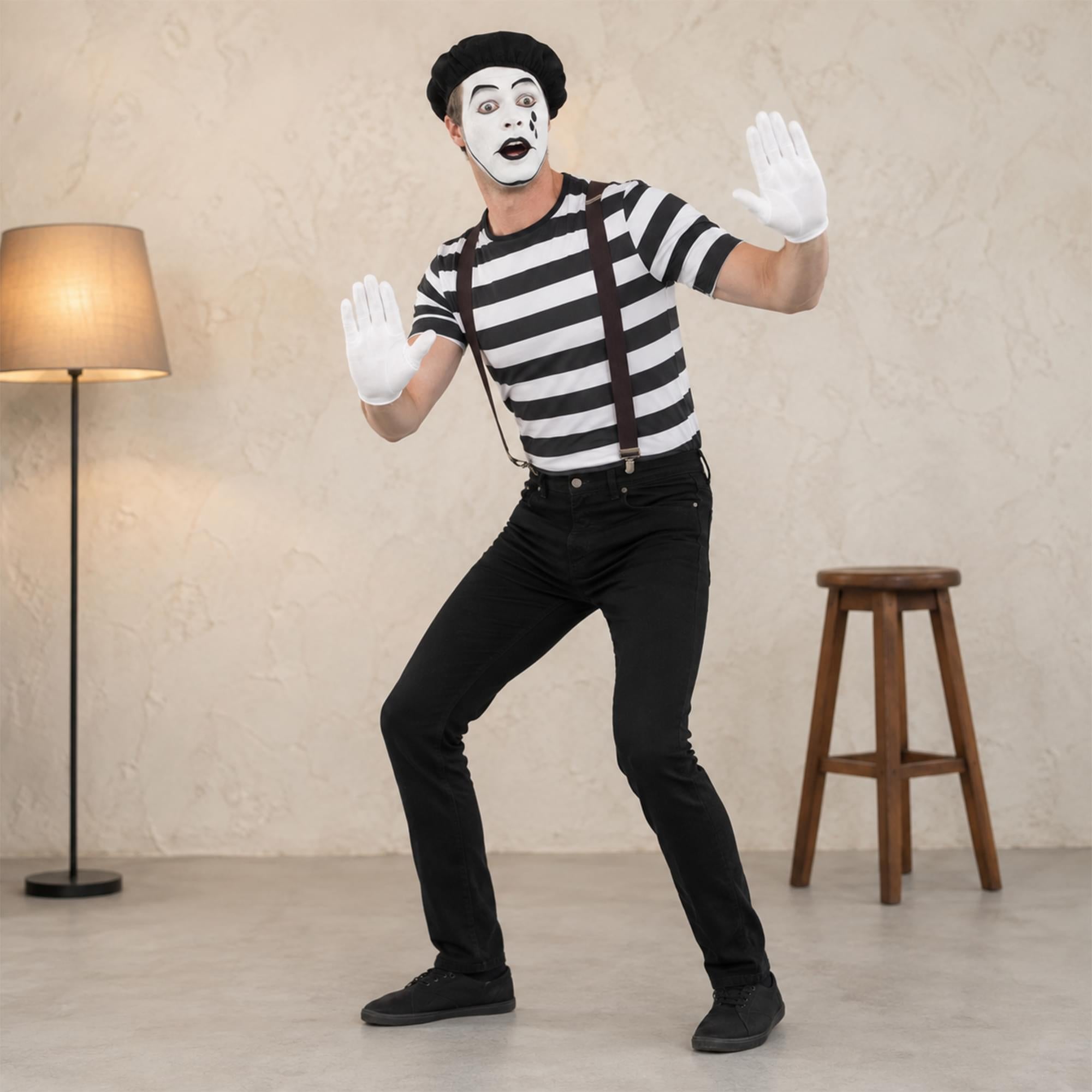 Gentleman Mime Artist Adult Costume