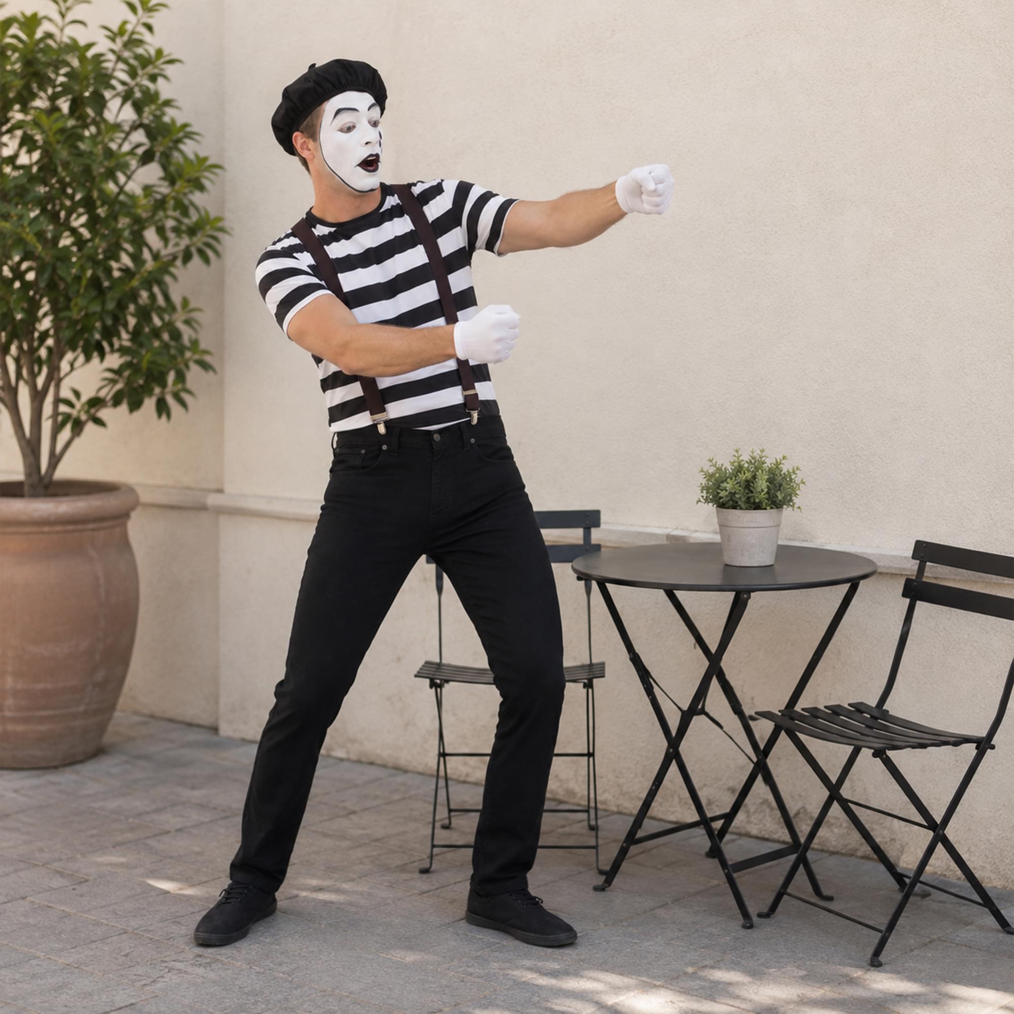 Gentleman Mime Artist Adult Costume