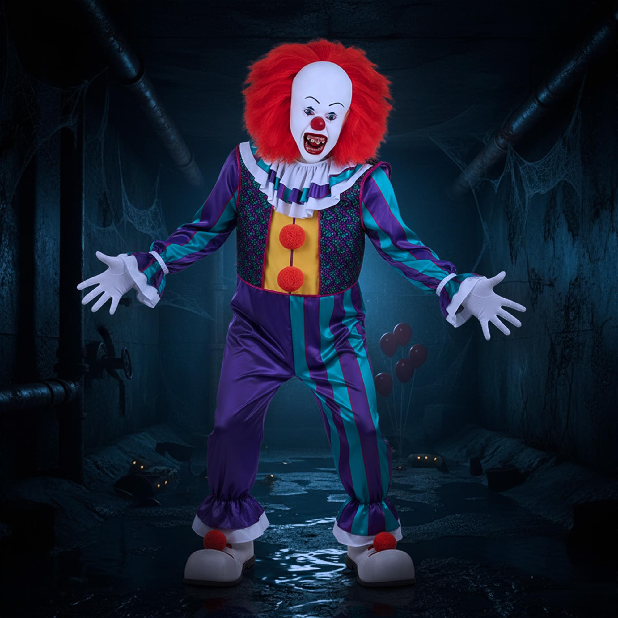 It 1990 Pennywise Mens Mask Costume Accessory