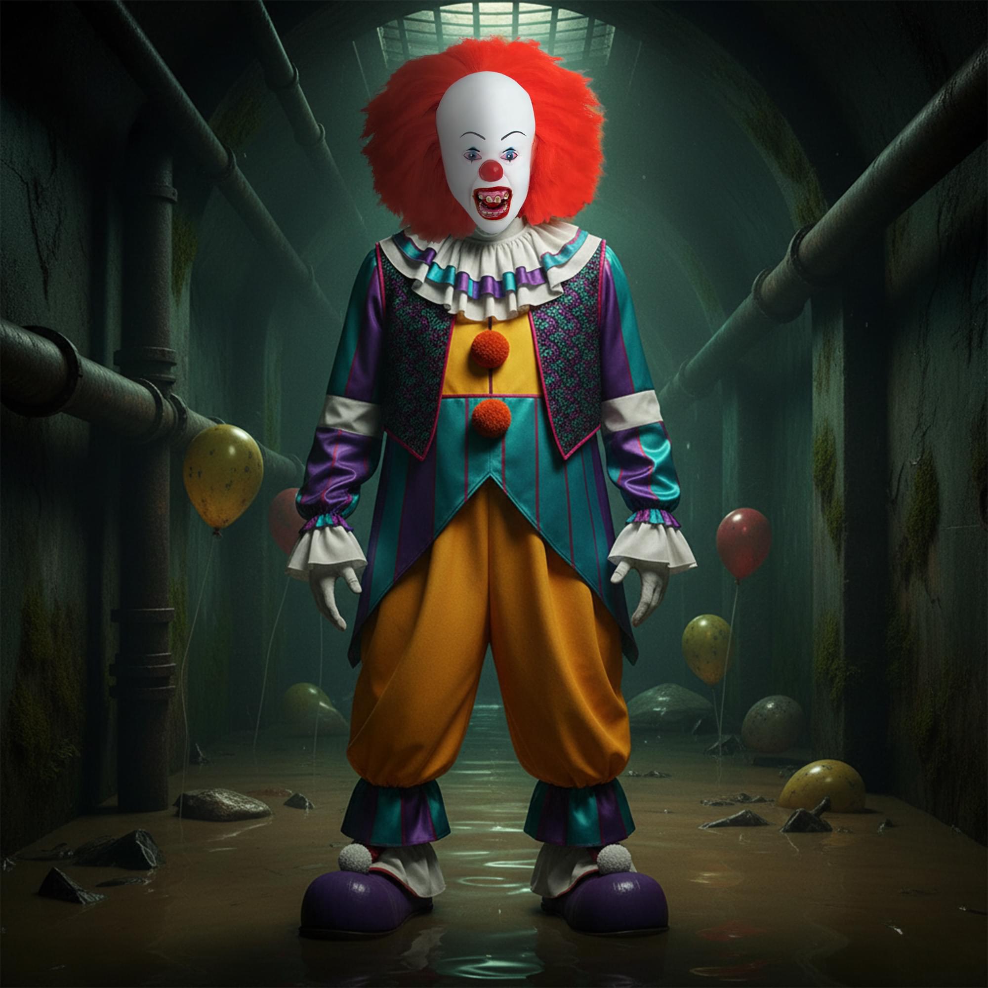 It 1990 Pennywise Mens Mask Costume Accessory