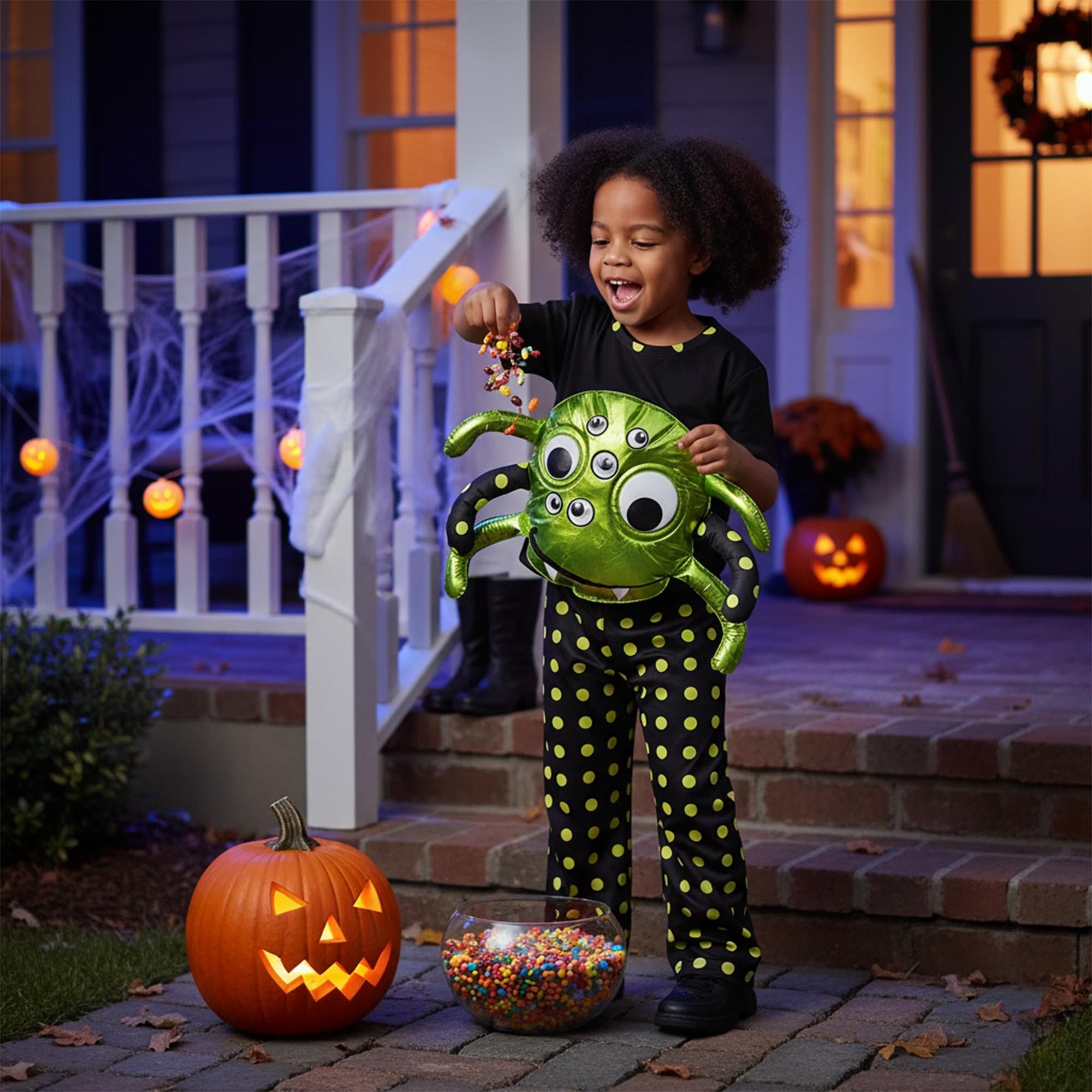 Neon Spider Child Costume