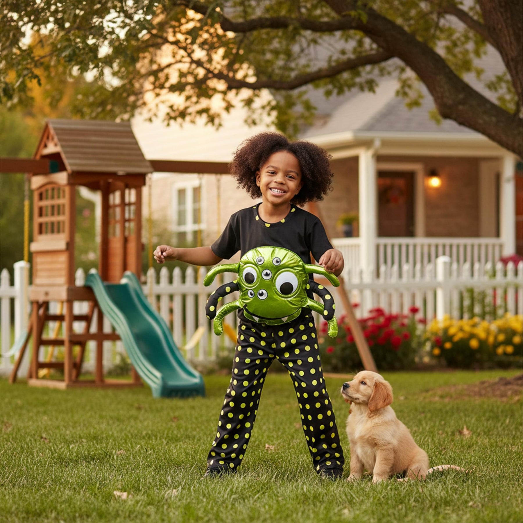 Neon Spider Child Costume