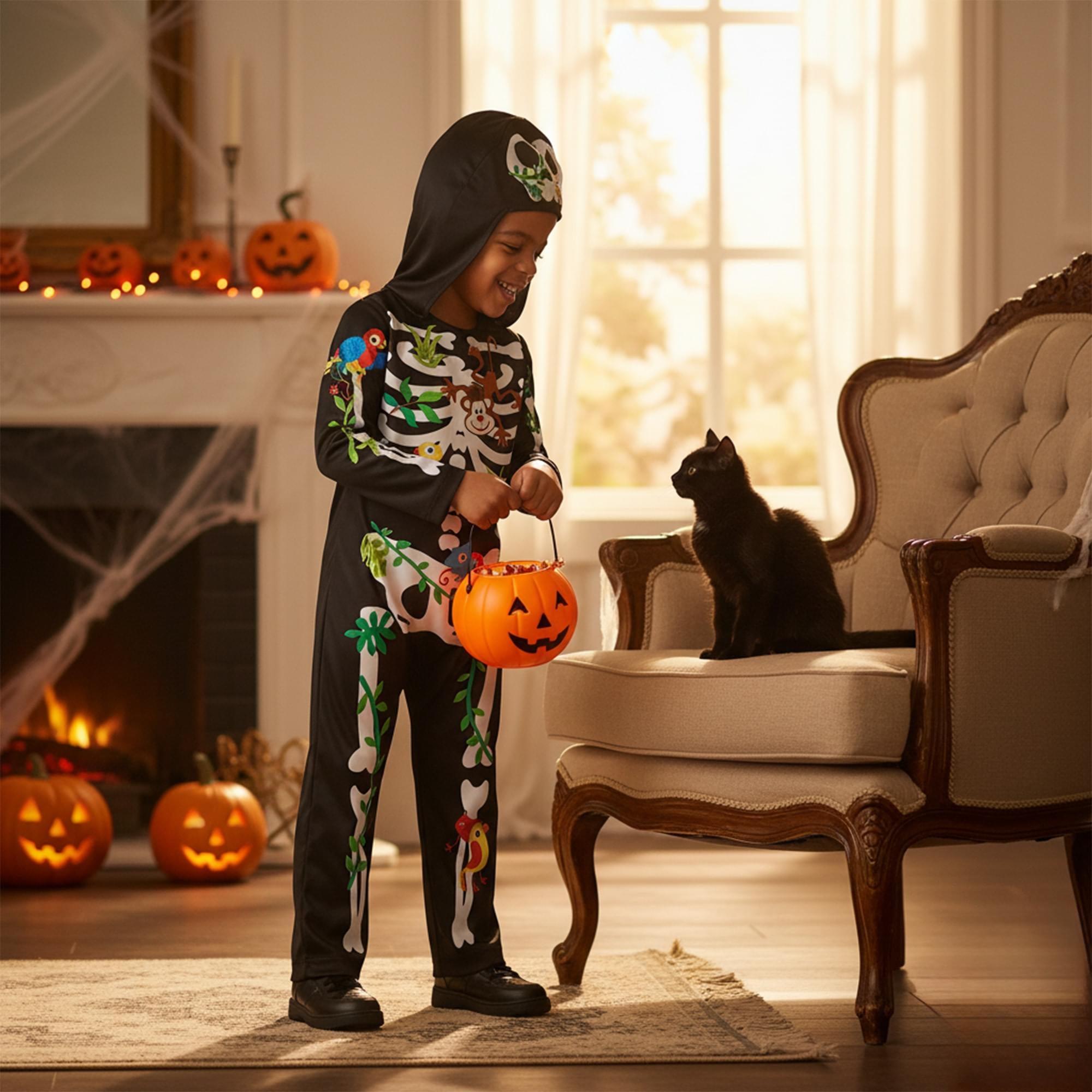 Jungle Skeleton Child Costume