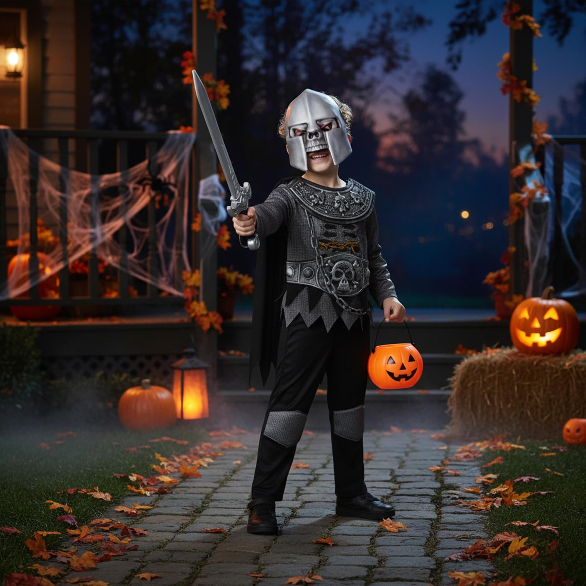 Skeleton Knight Child Costume