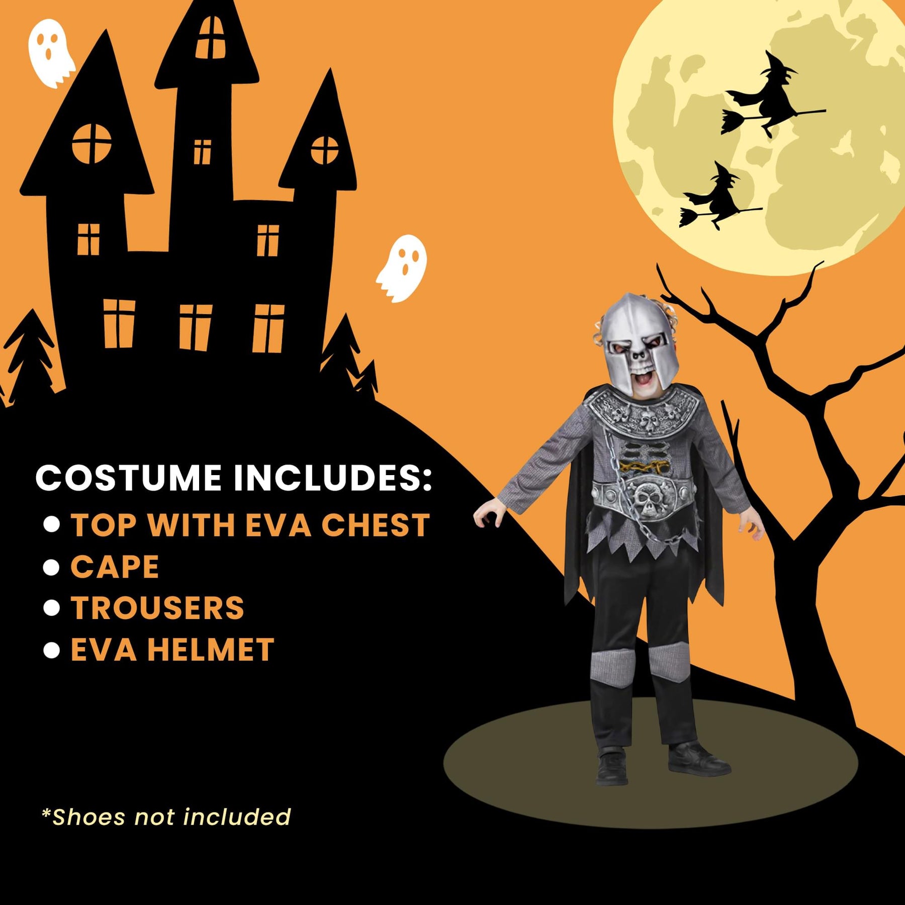 Skeleton Knight Child Costume