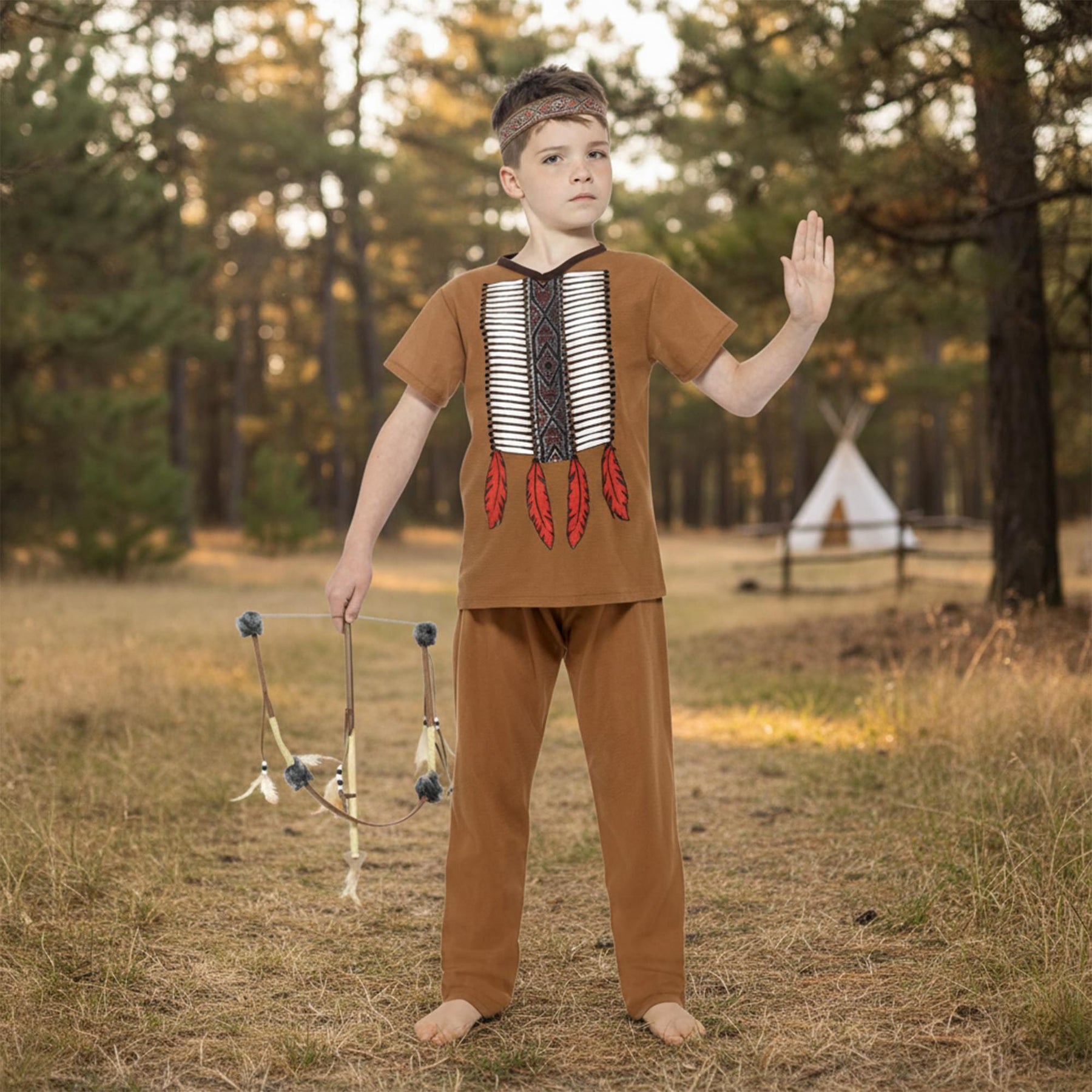 Native Indian Warrior Child Costume