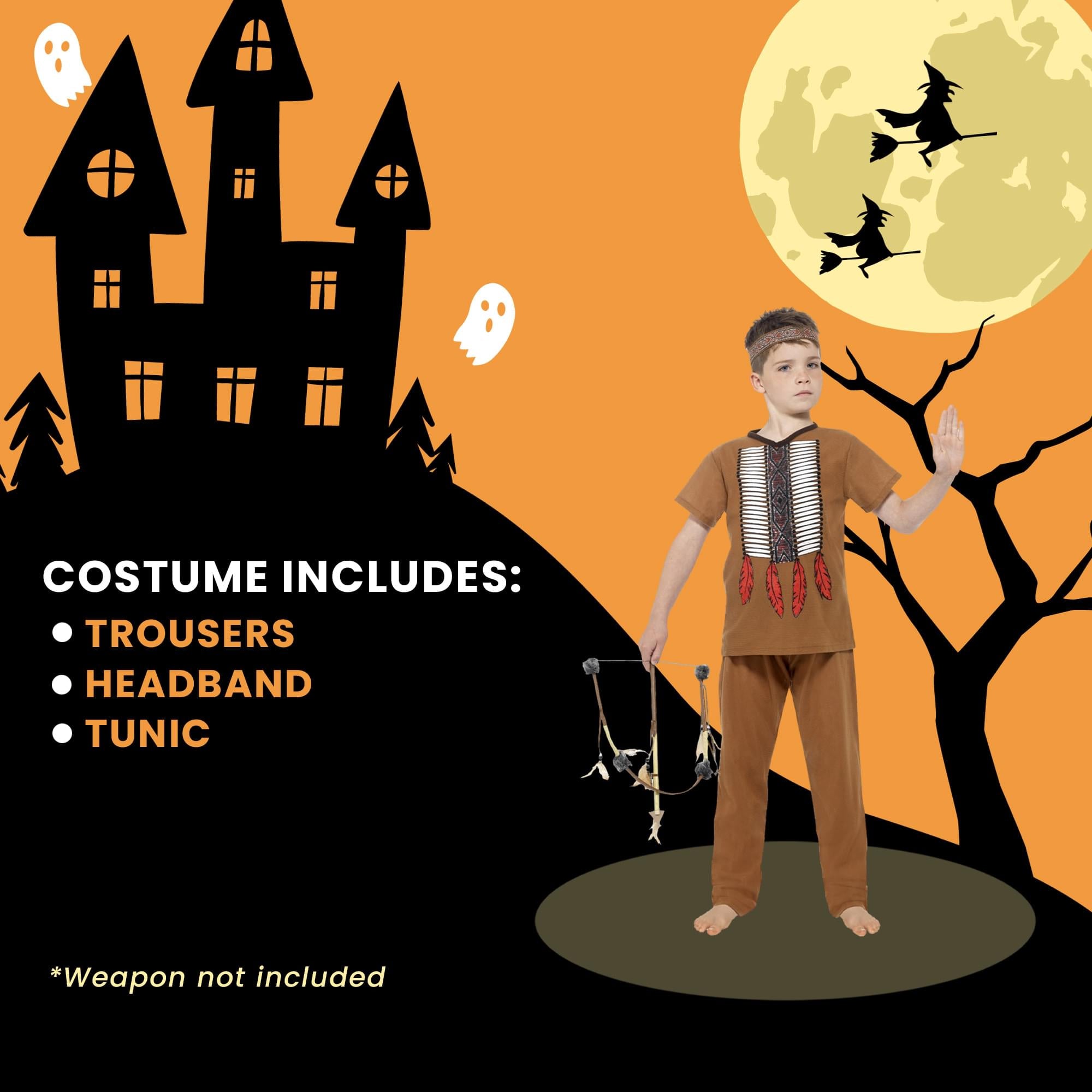 Native Indian Warrior Child Costume