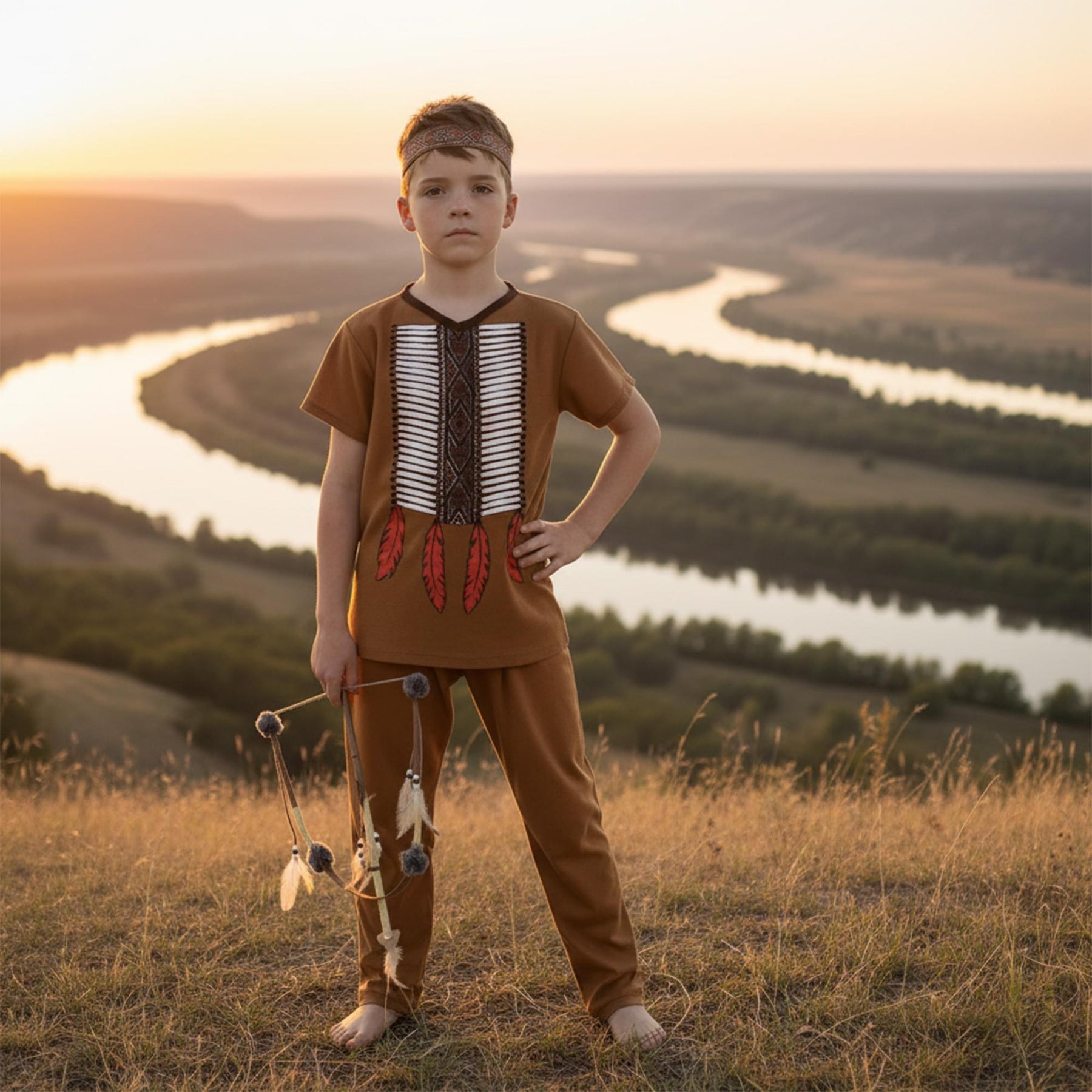 Native Indian Warrior Child Costume