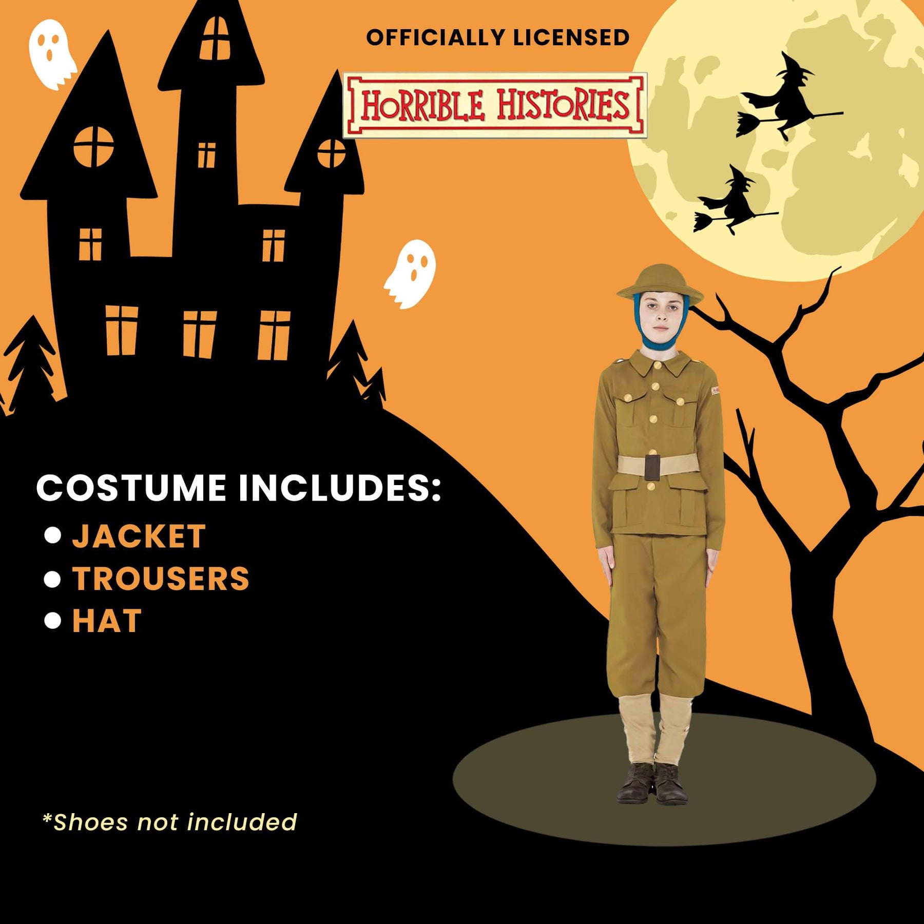 Horrible Histories Ww1 Boy Child Costume