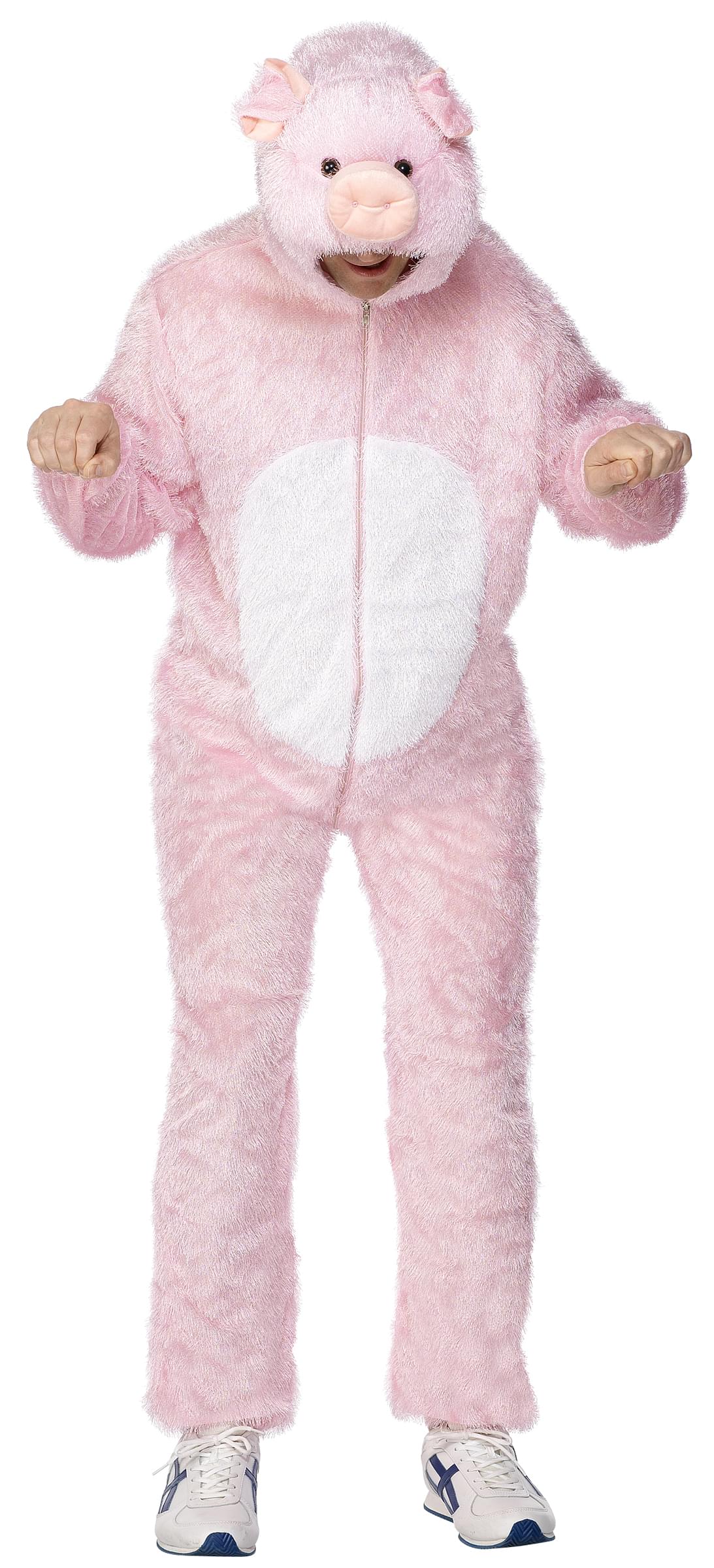 Pig Adult Costume With Hood